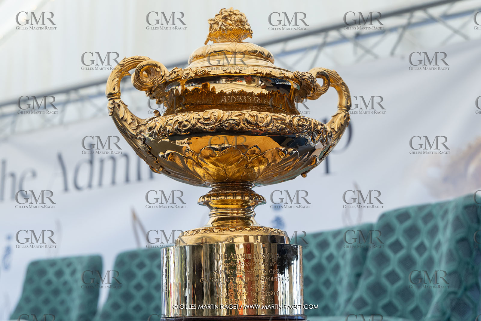 18 07 2025, Cowes (UK, IOW), Admiral's Cup 2025, The Admiral's Cup trophy