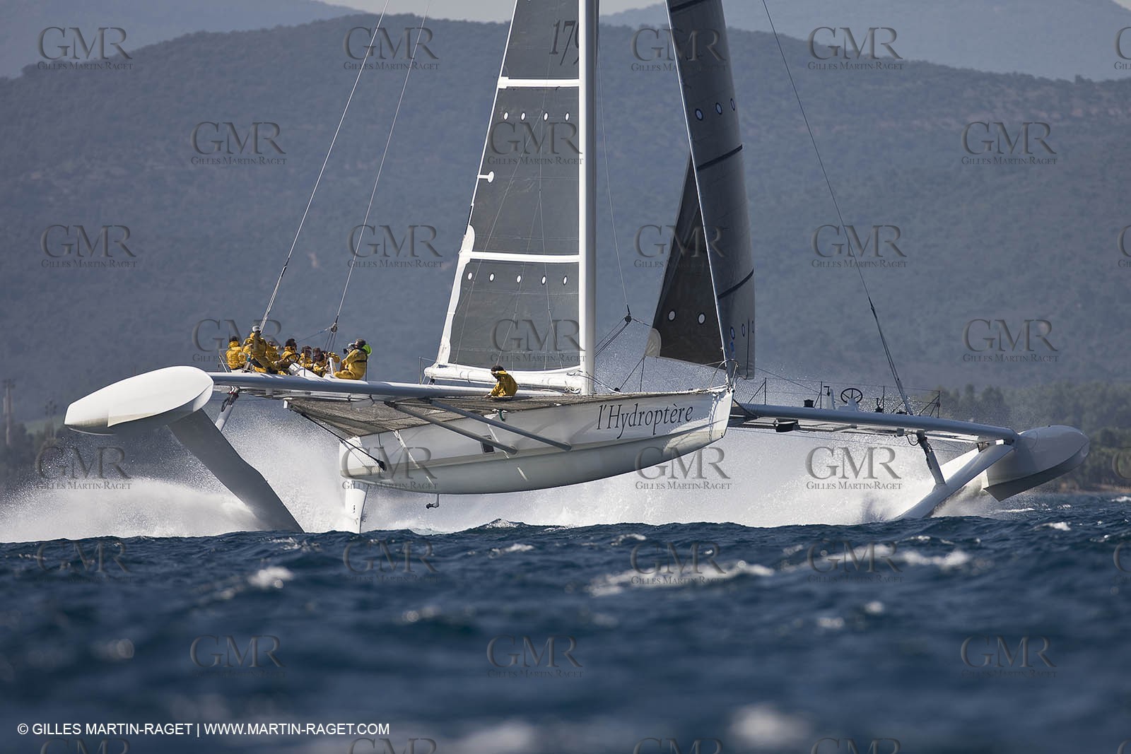 14 06 2008 - Toulon-Hyères (FRA,83) - 50 knots record attempt trials by l'Hydroptère
