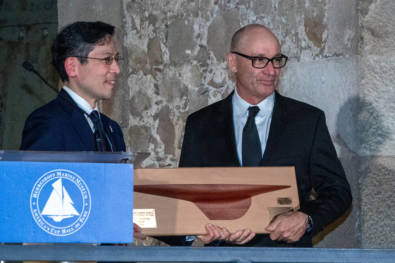 14 10 2024, Barcelona (ESP), Louis Vuitton 37th America's Cup, Final Match, Race Day 3, Hall Of Fame induction ceremony Kevin Shoebridge