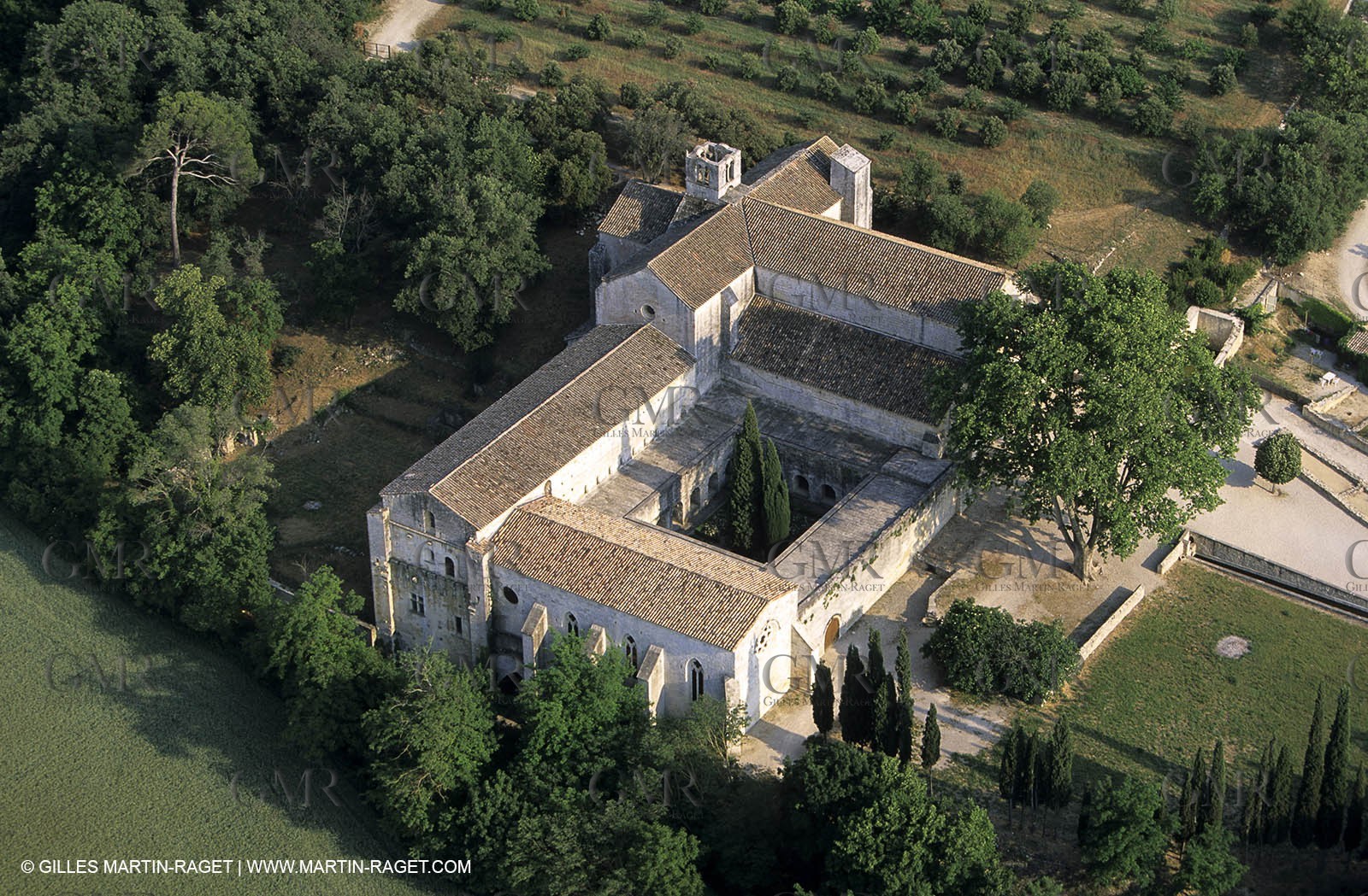 France, Provence, La Roqu d'Anthéron, Abbaye de Silvacane