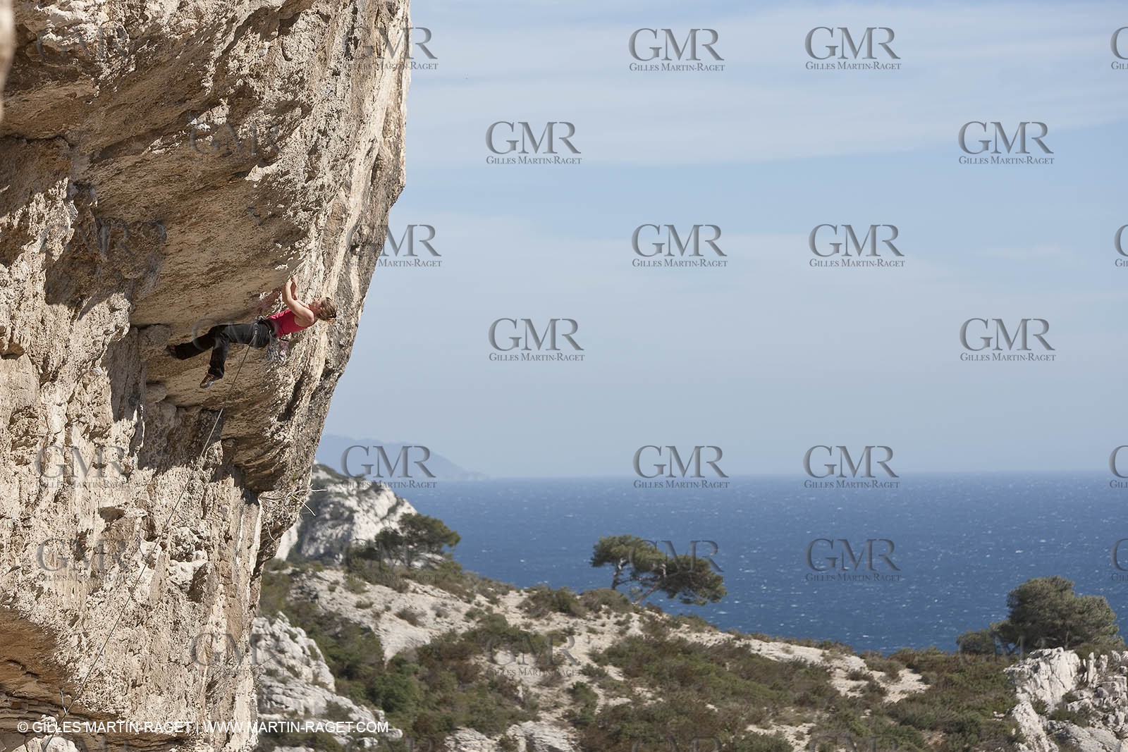 26 03 2009 - Marseille (FRA, 13) - Les Calanques - Sugiton - Les toits cliff