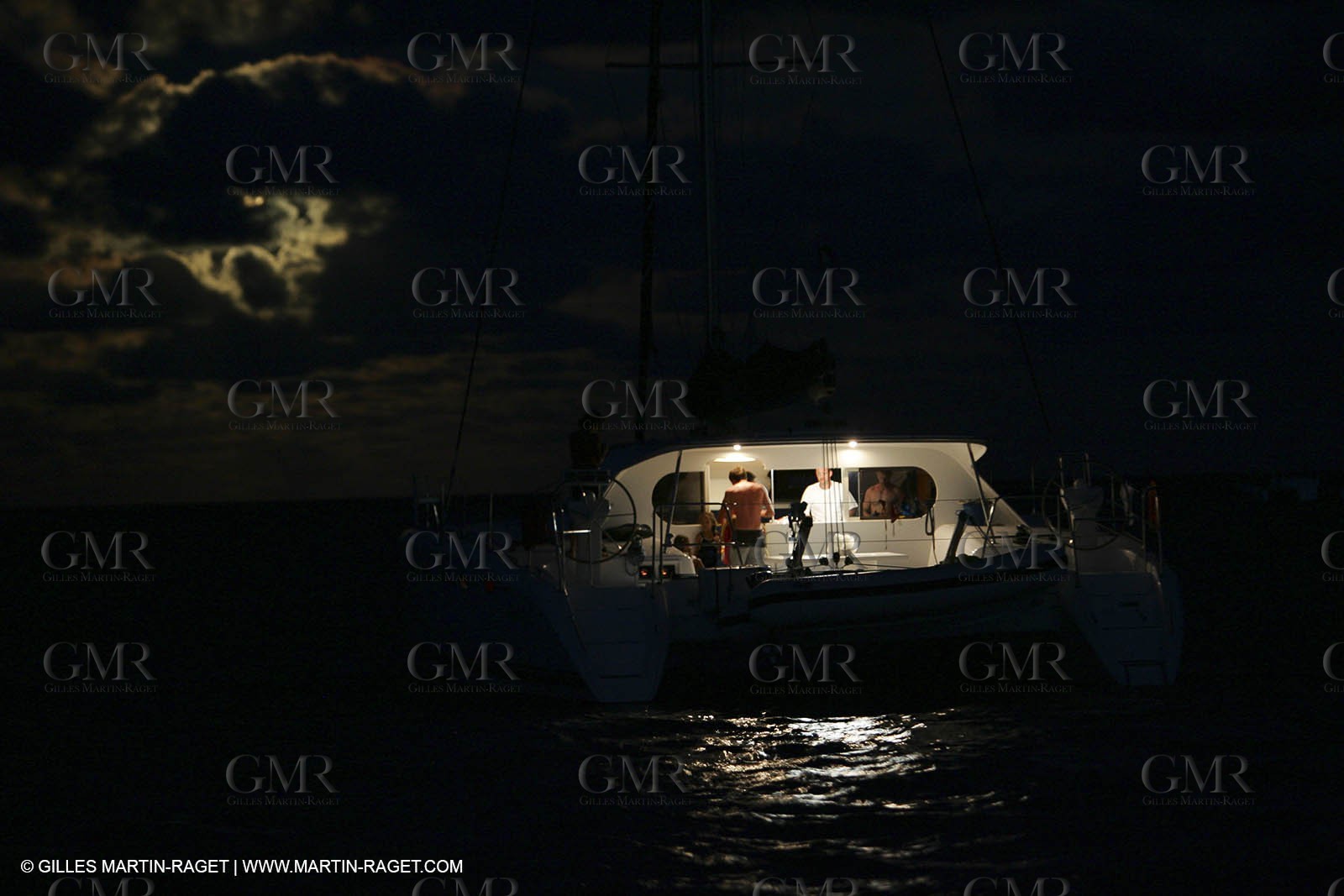 Cruising multihull mooring