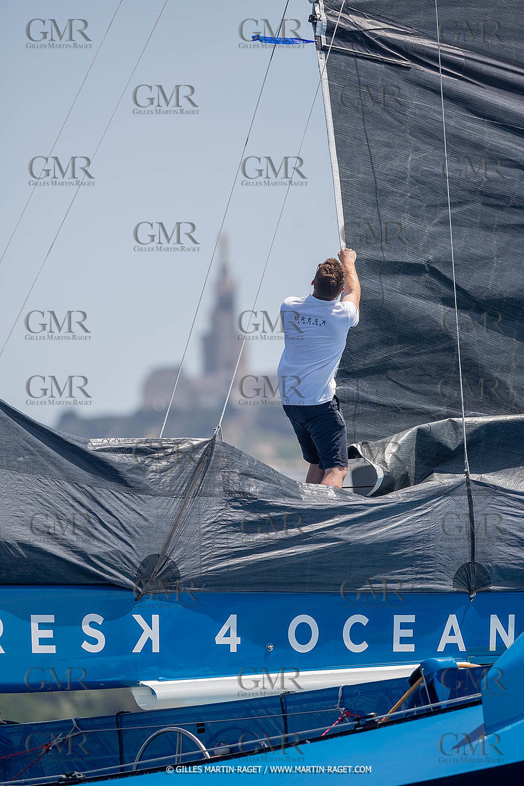 18 05 2022, Marseille (FRA), APremière navigation du trimaran Ultim SVR LAZARTIGUE à Marseille