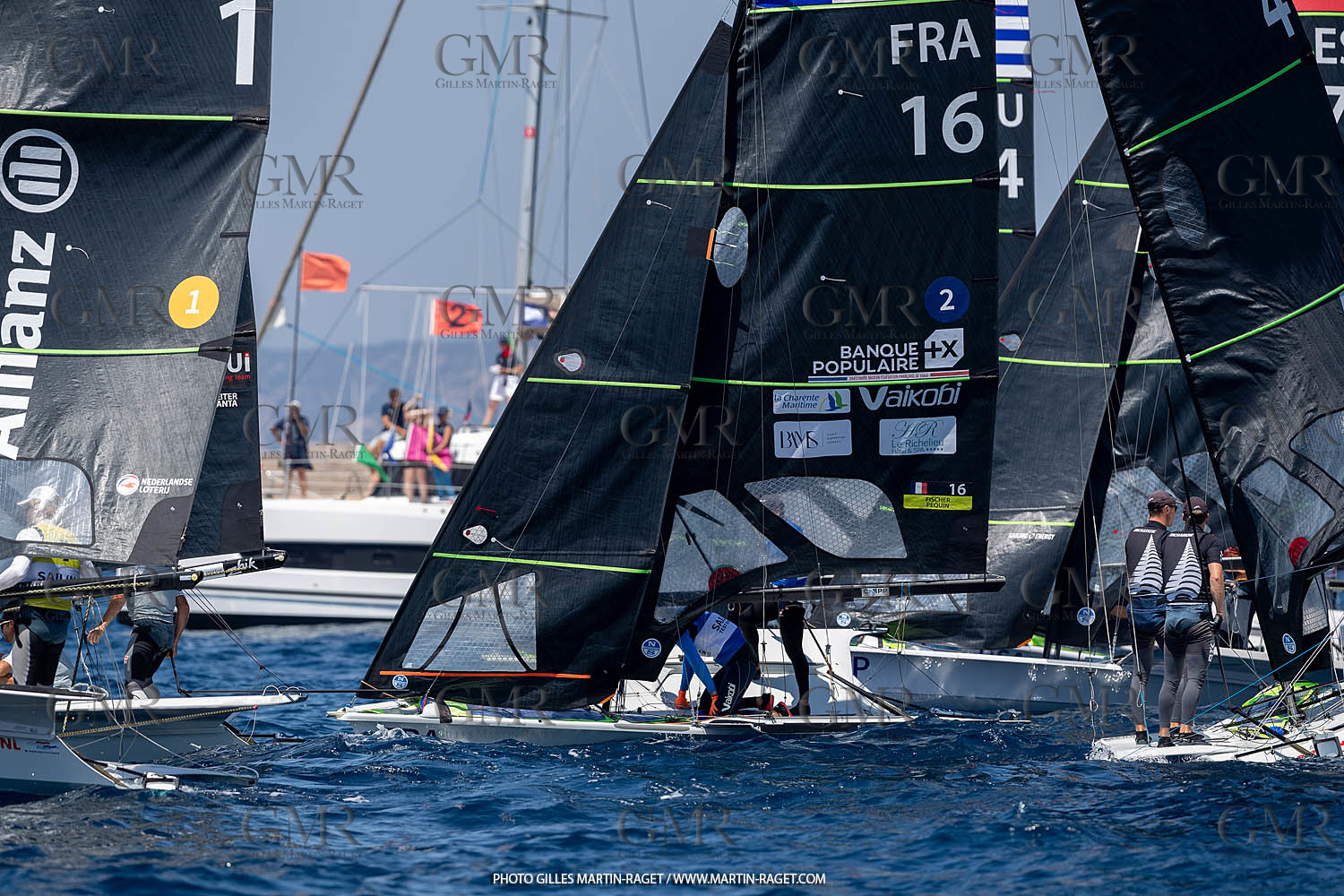 16 07 2023, Marseille, (FRA), Paris 2024 Olympic Games 2024 Sailing Test Event, Day 8, Medal race 49er Men
