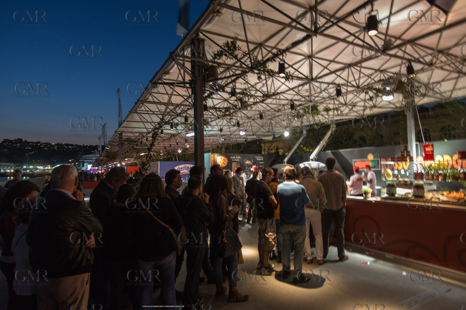 18 04 2013 - Napoli (ITA) - America's Cup World Series Naples 2013 - Race Day one - village at night