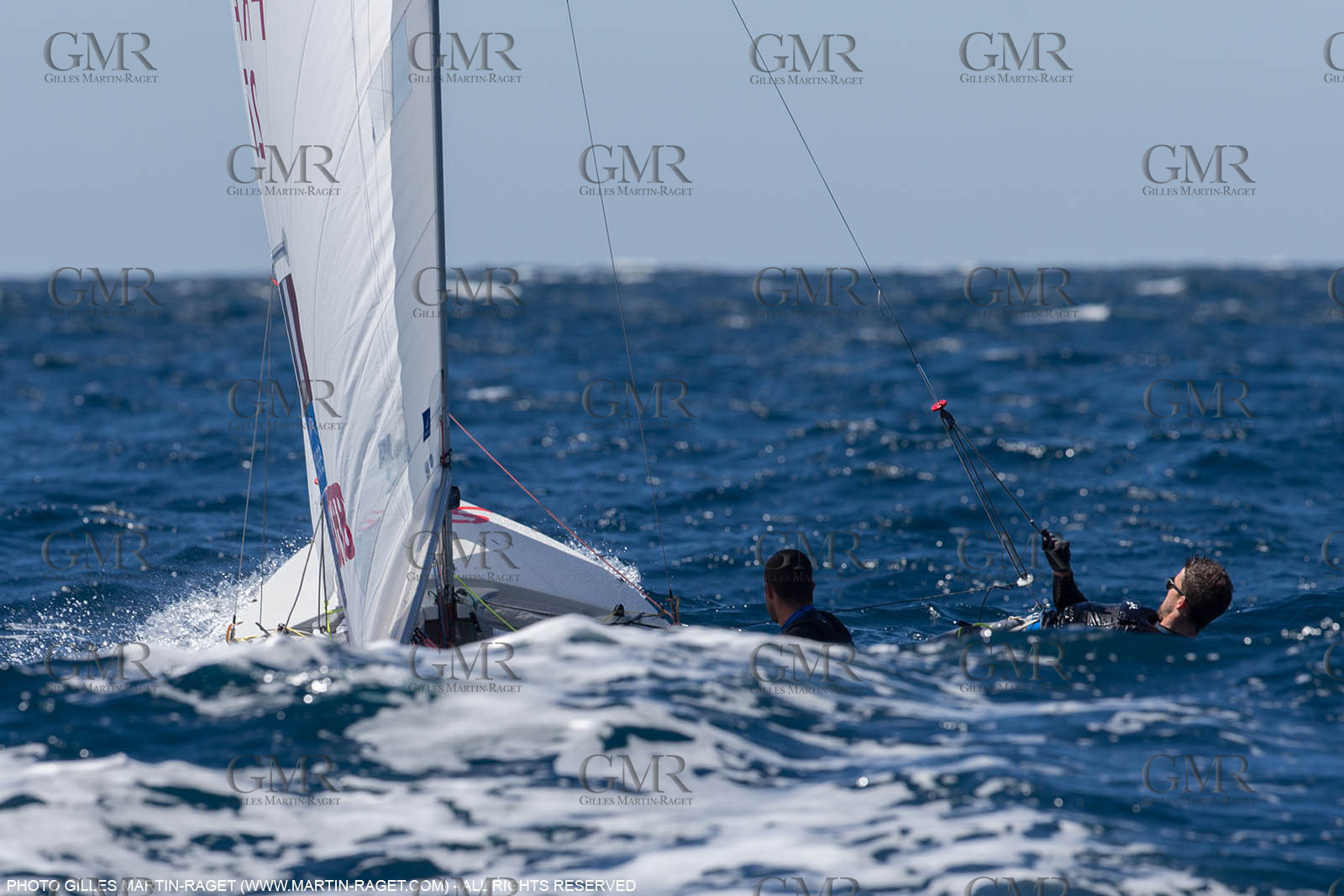 25 04 2016, Hyères (FRA,83), Jeux Olympiques Rio 2016, voile, 470, Sofian Bouvet   Jeremie Mion, SFS Voile