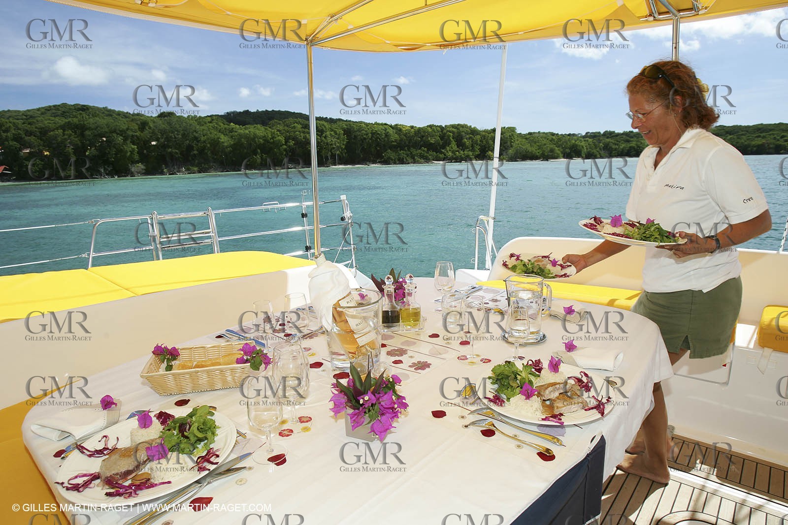 Caribean - Martinique - Privilege 585 - Matira  Voile - Croisière - Repas