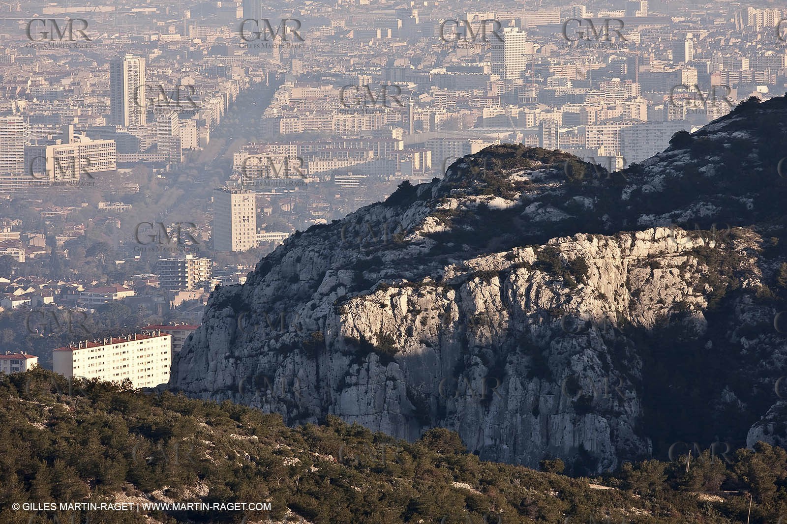 04 04 2009 - Marseille (FRA, 13) - Les Calanques - Marseille as seen from the top of the Baou Rond (Sormiou heights)