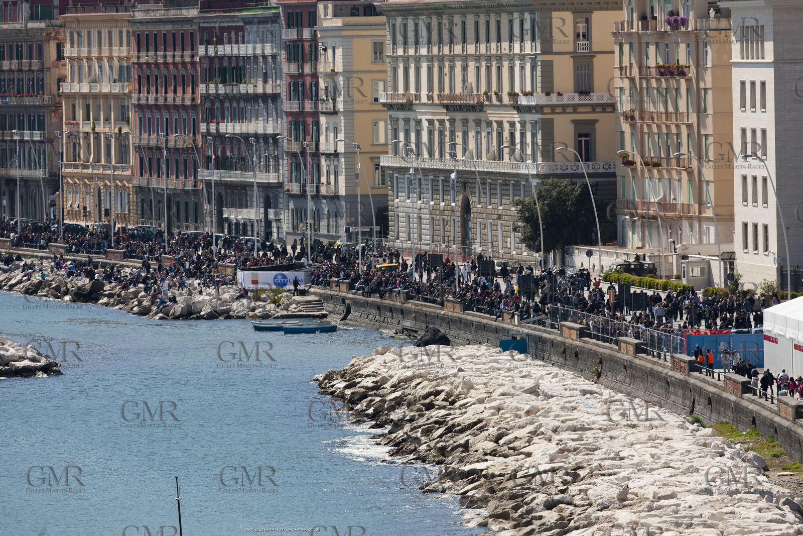 09 04 2012 - Naples (ITA) - 34th America's Cup - America's Cup World Series Naples 2012 - Massive frequentation at the public village