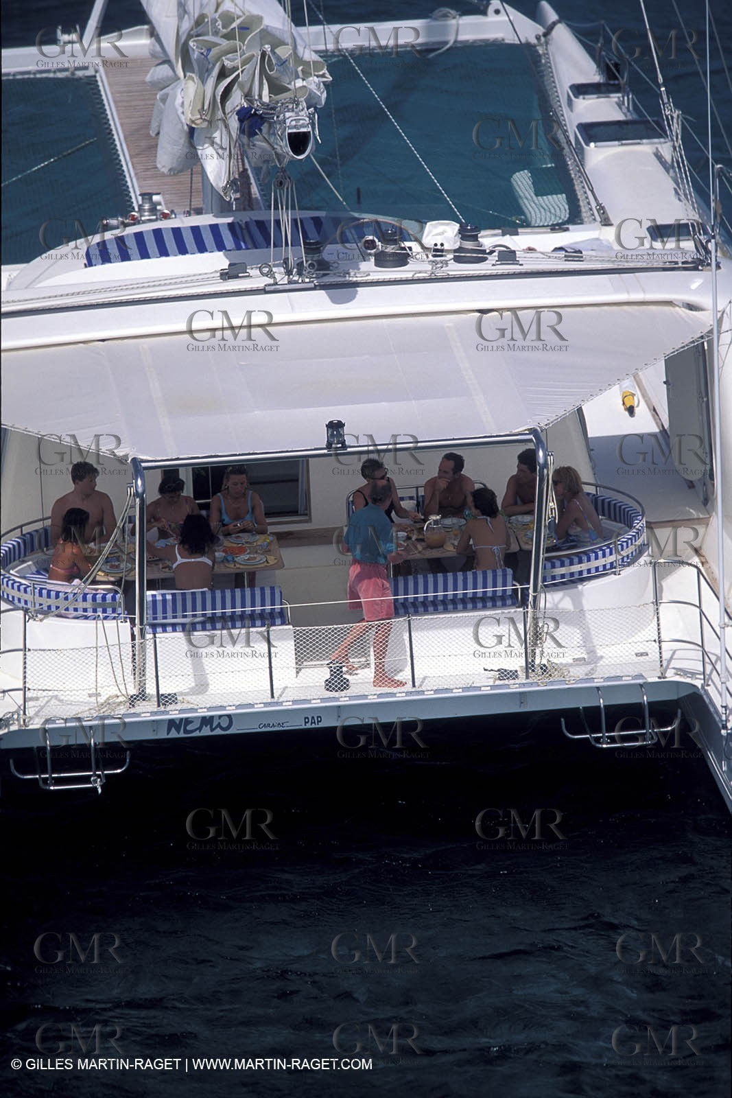 Cruising multihull mooring