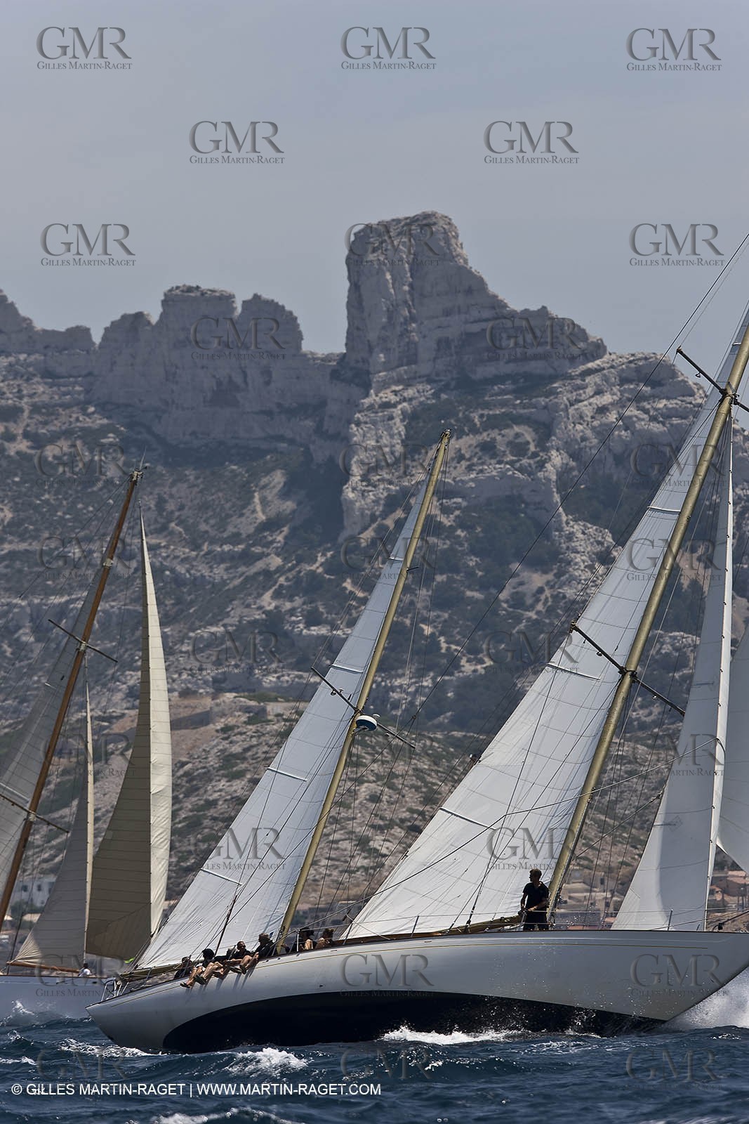 Sailing, Classic yachts, Voiles Vieux Port 2009, Marseille (FRA)