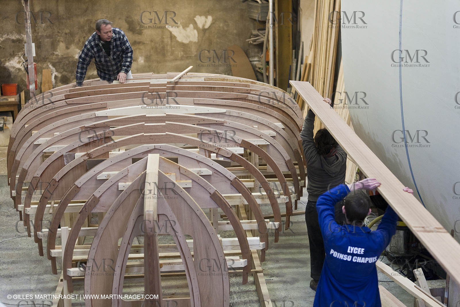 18 01 2012 - Marseille (FRA,13) - Alcyon construction at Carènes boat yard