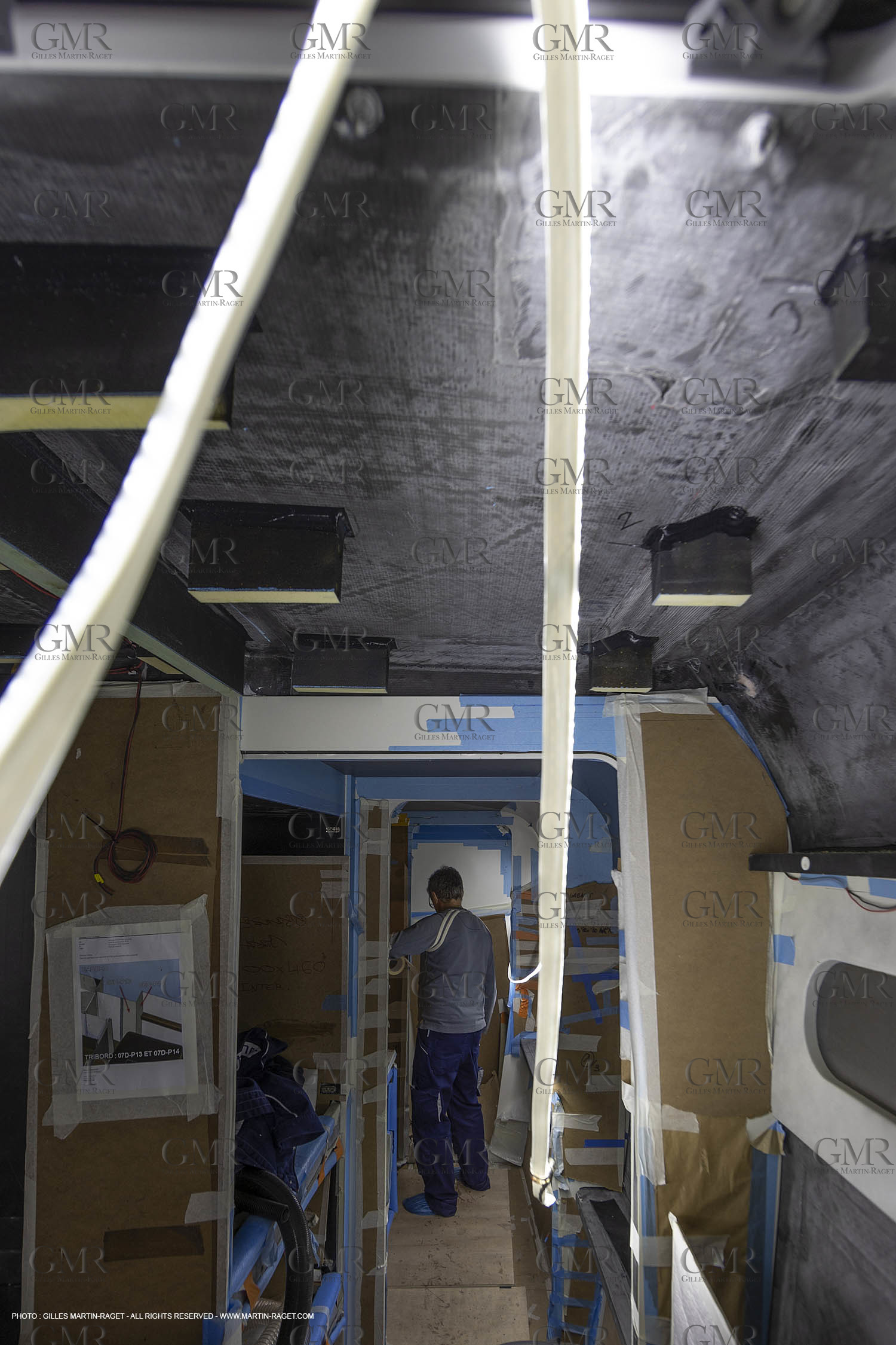 29 10 2018, La Grande Motte (FRA,30), Chantier Gunboat, construction du Gunboat 68