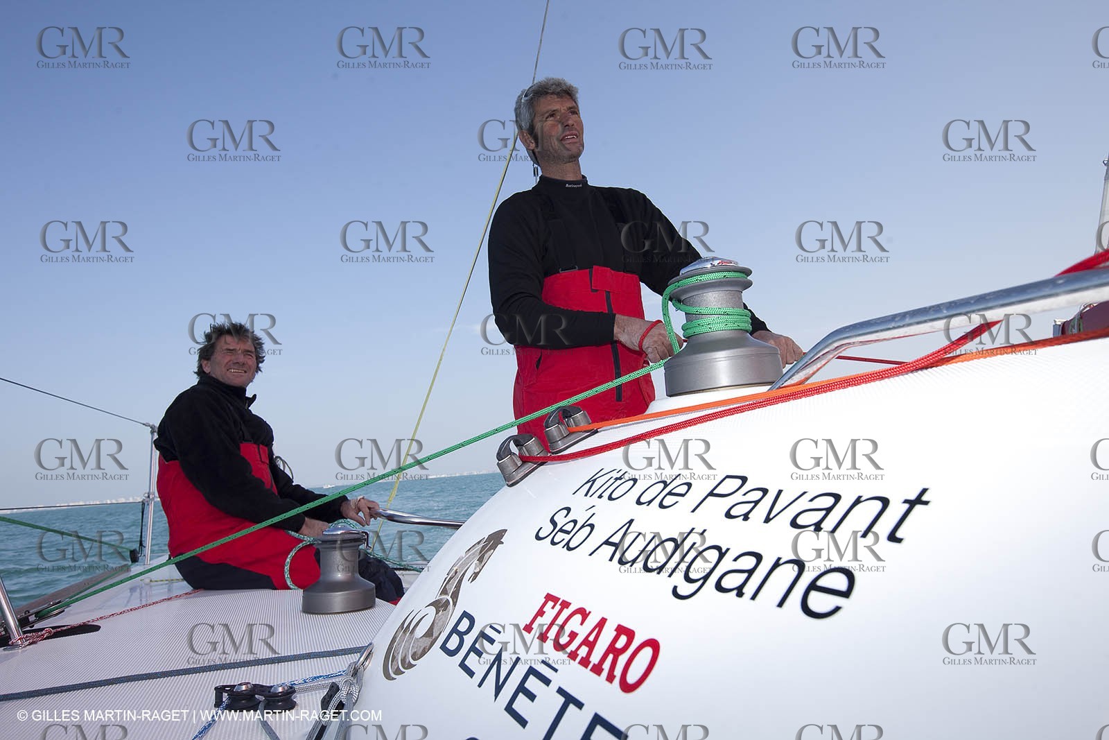 13 03 2010 -  La Grande Motte   Port Camargue (FRA) - Groupe Bel - Kito de Pavant   Sebastien Audigane training for Transat AG2R