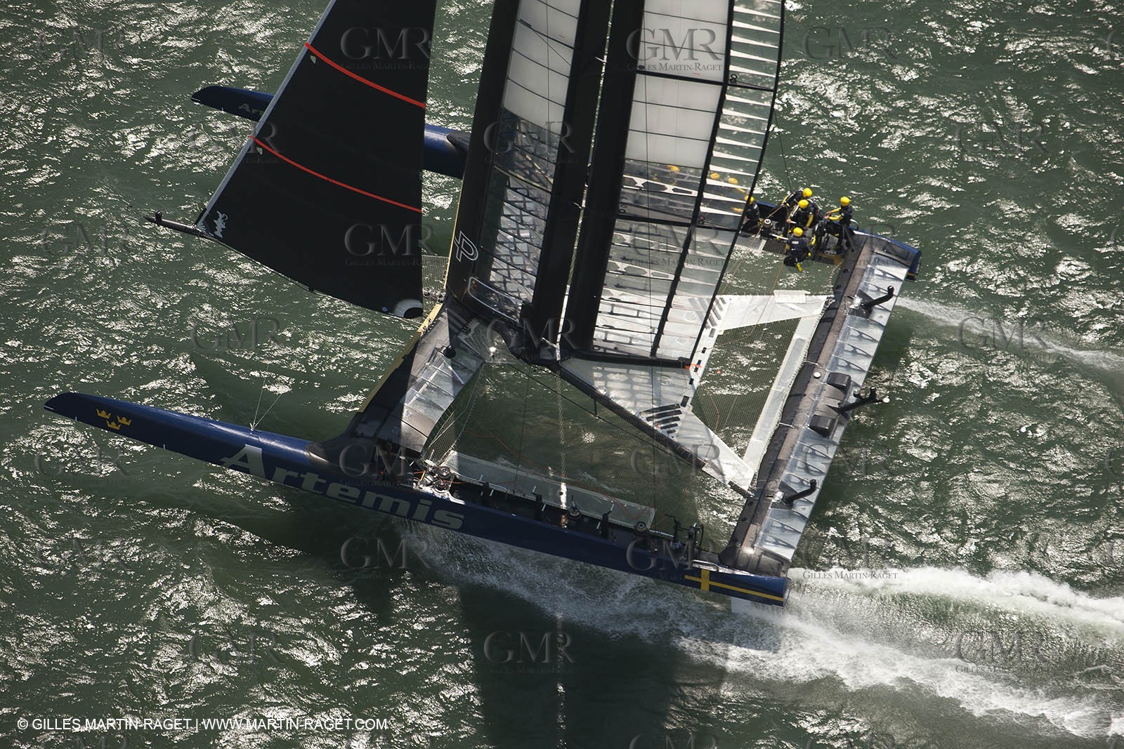03 08 2013 - San Francisco (USA,CA) - 34th America's Cup - Louis Vuitton Cup - Semi-finals - Luna Rossa vs Artemis Racing - Race 1 - Artemis Racing