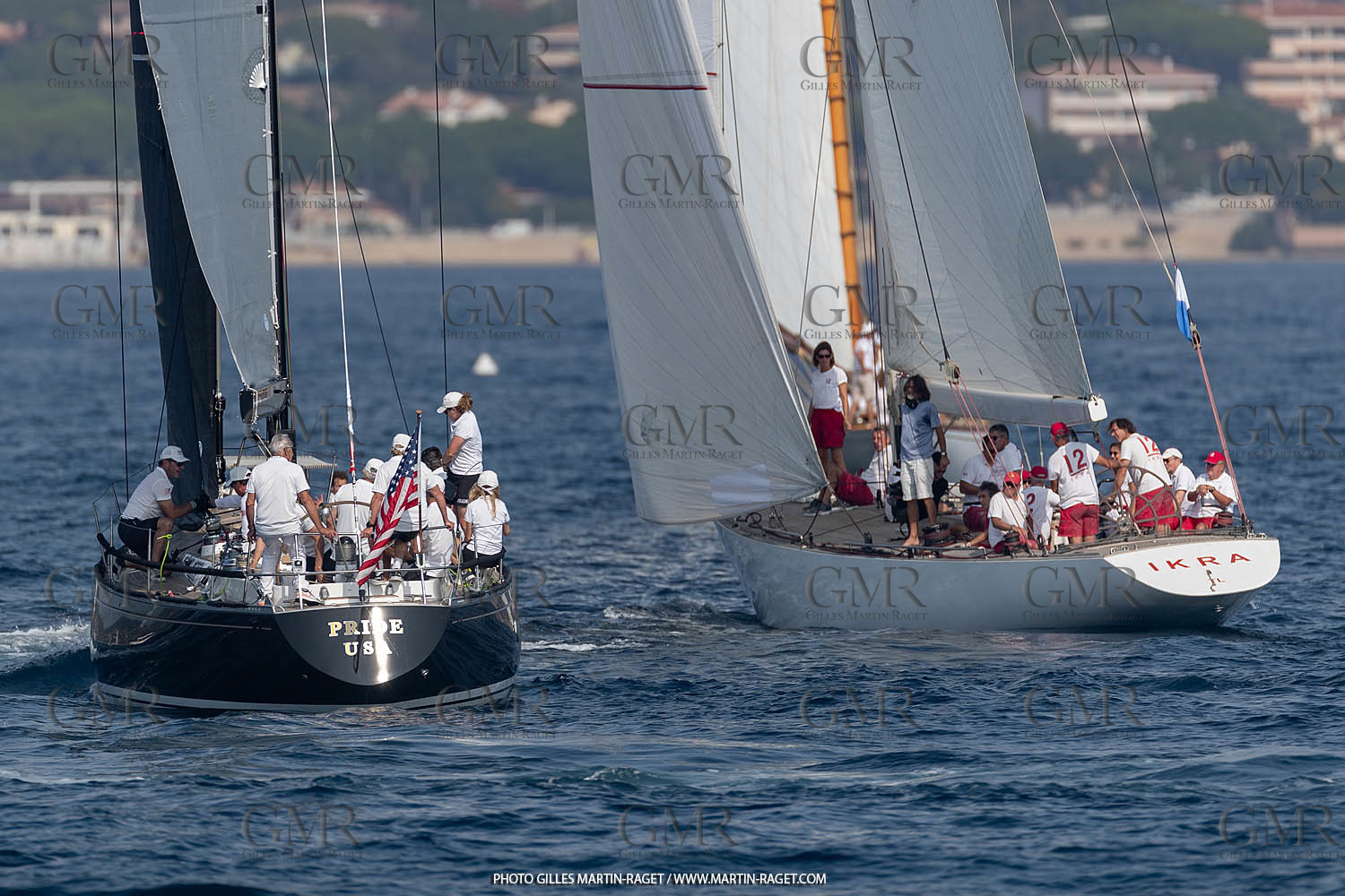 05 10 2023, Saint-Tropez (FRA,83), Les Voiles de Saint-Tropez 2023, Race Day 5, Défi Pride Vs Ikra