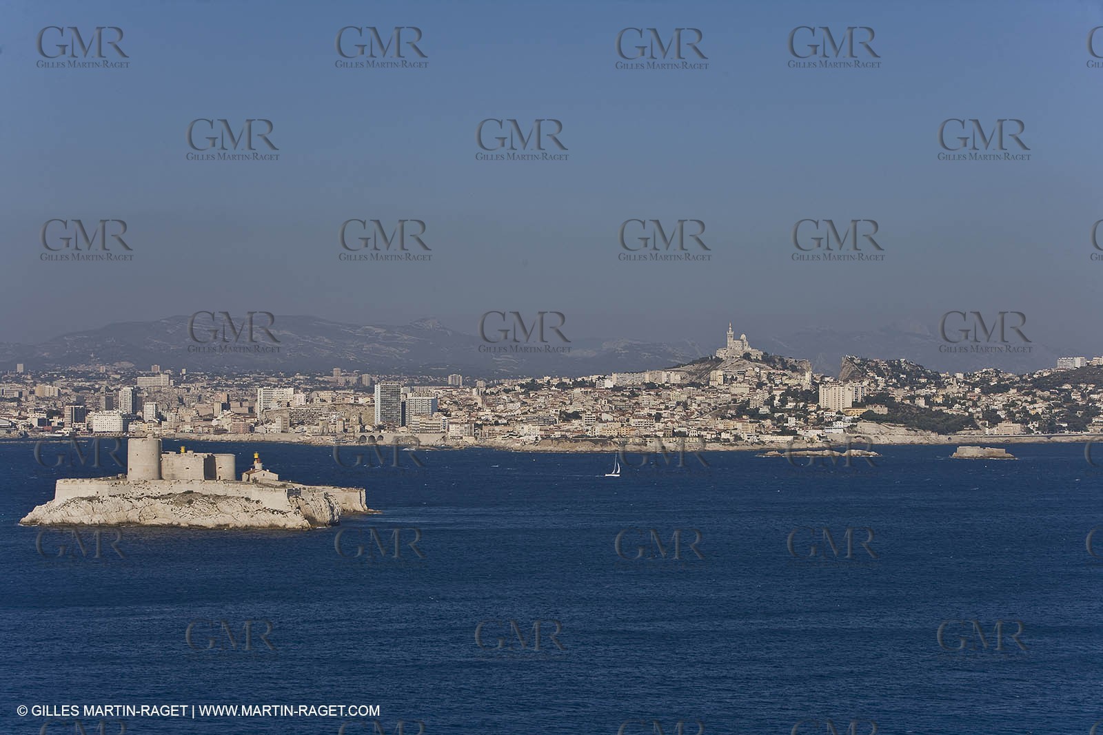 Marseilles seen from the Frioul islands