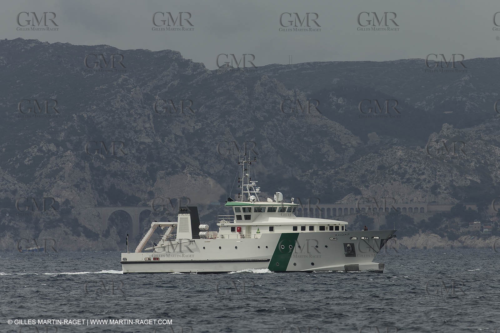 Al Azizi first sea trial - H2X boatyard - Oceanographjic research ship - La Ciotat (FRA,13) - 26 05 2014