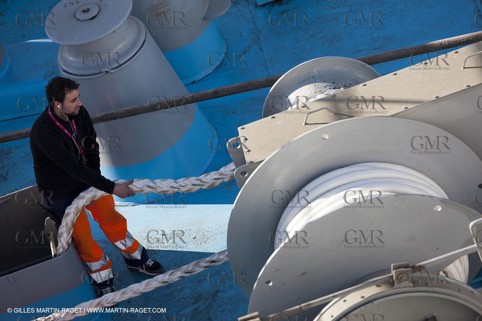 16 02 2012 - Ajaccio (FRA, Corse) -  La Méridionale shipping company- Piana at Ajaccio