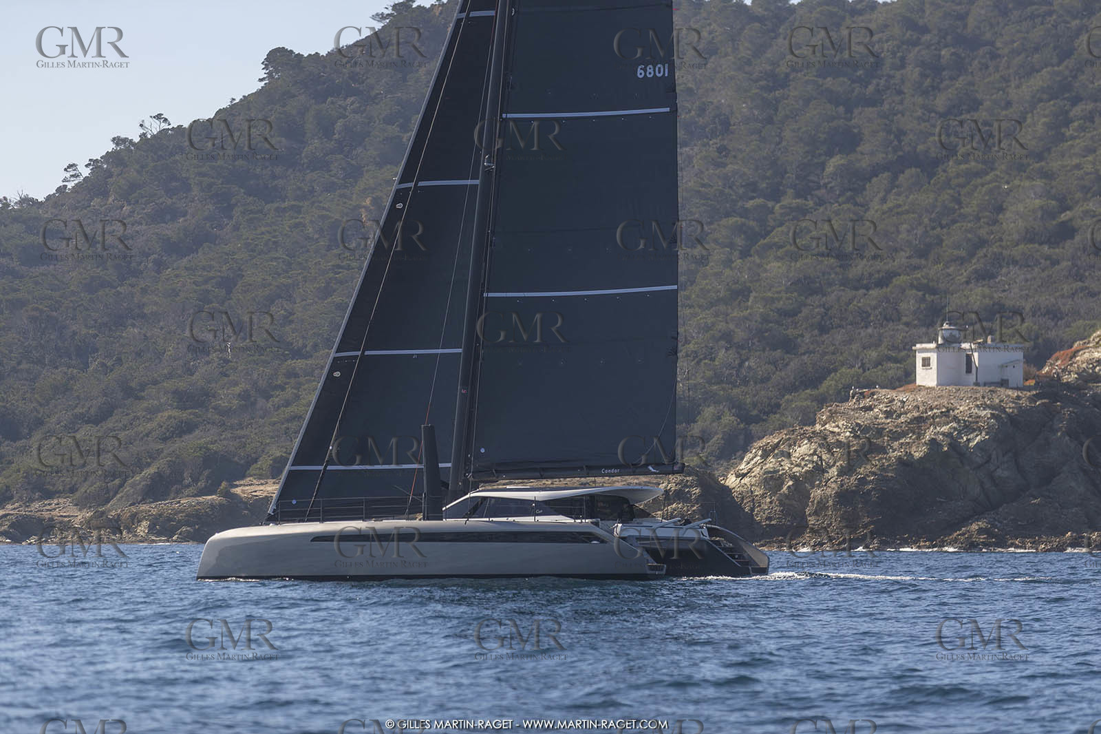 16 02 2019, Porquerolles (FRA,83), Gunboat 68 sail testing  3