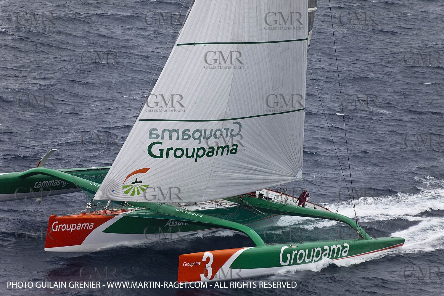 05 14 09 - Marseilles - Mediterranean Record - Groupama 3 - Franck Cammas - G Class - Start from Marseilles to Carthage (Tunisia)