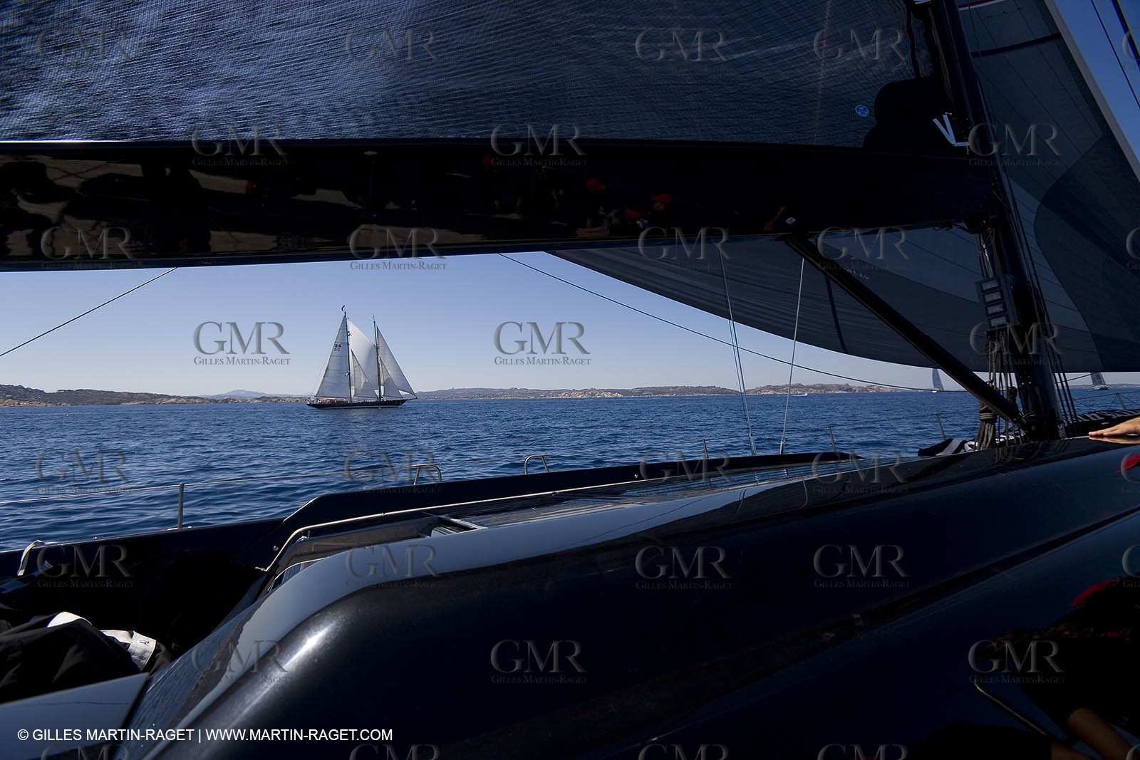 03 09 06 - Porto Cervo (Sardinia) - Maxi World Cup 2006 - Onboard Wally 90 Tango