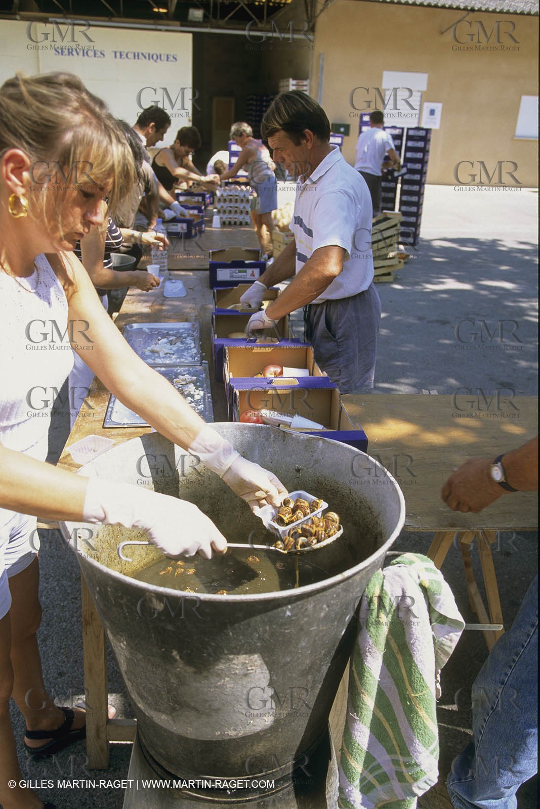 France, Provence, Aïoli 15 aout Maussane les alpilles