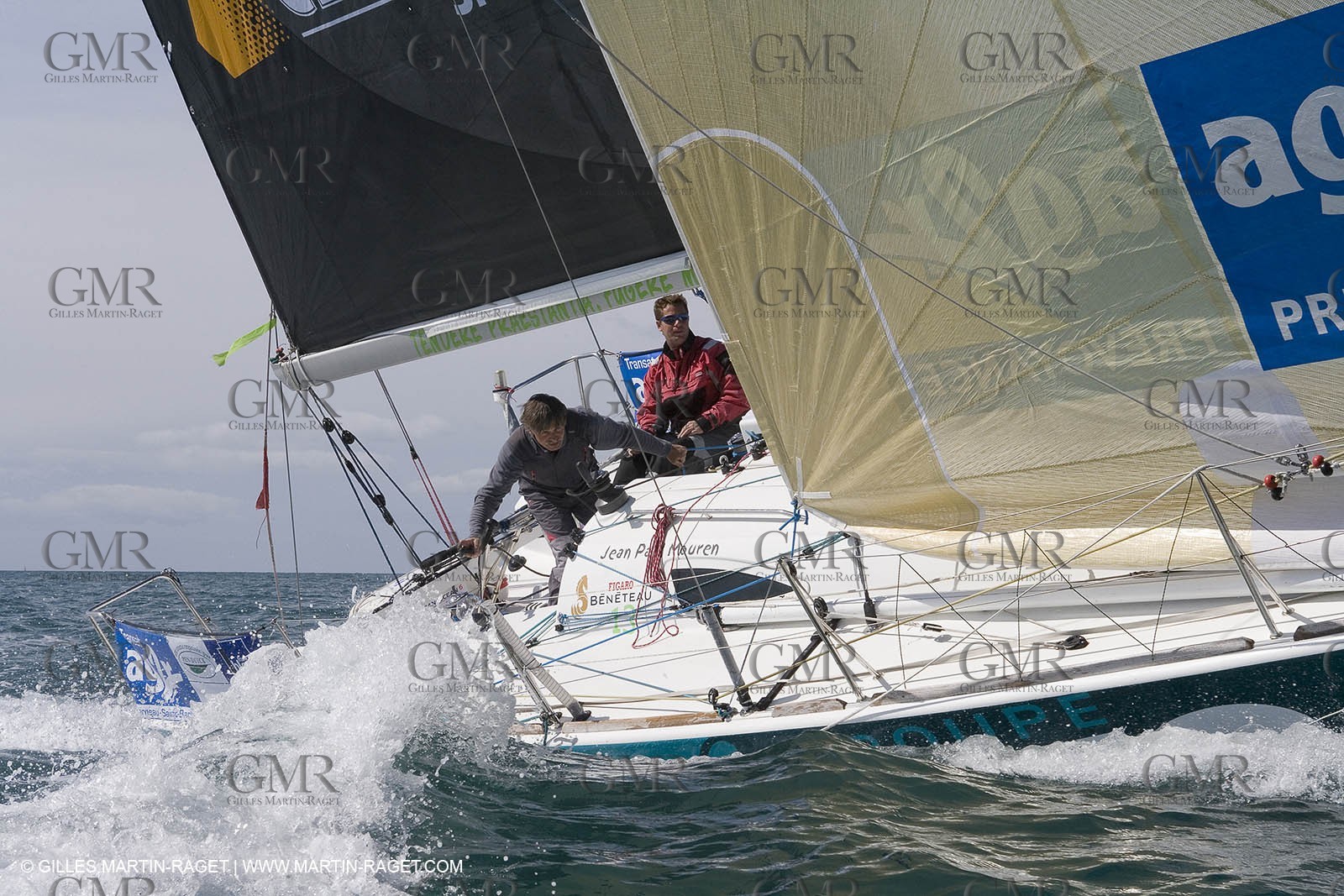 27 03 08- La Grande Motte- (FRA,34) Transat AG2R 2008- Jean-Paul Mouren- Laurent Pellecuer