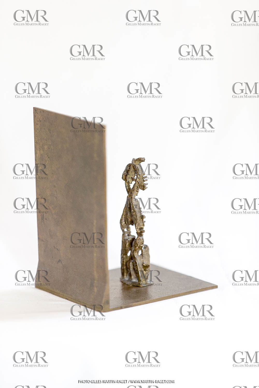 06 03 2016, Saint Etienne du Grès (FRA,13), Oeuvre de Germaine Richier, Seiche n° 27 sur équerre, 1955-56