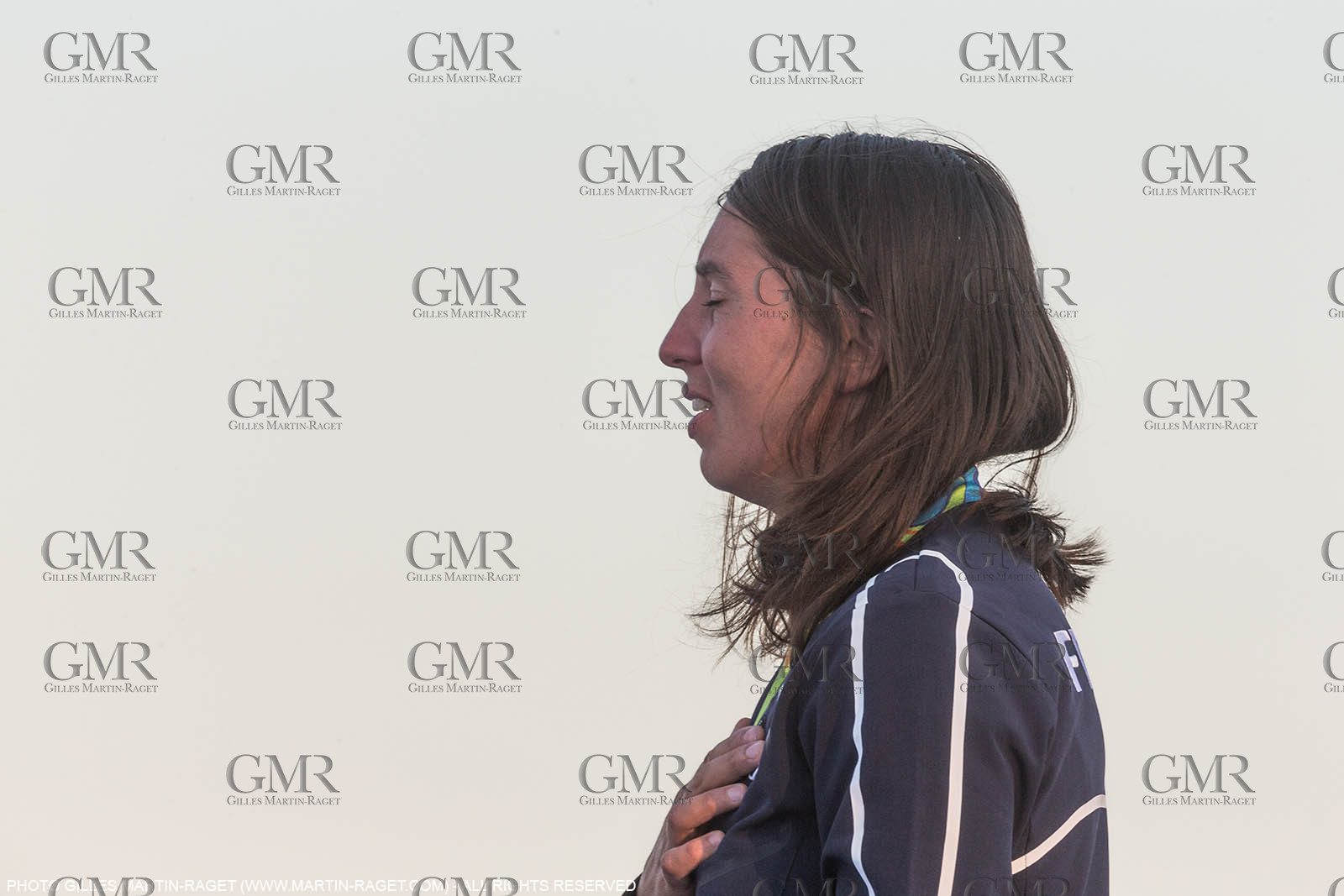 14 08 2016, Rio de Janeiro (BRA), 2016 Olympic Games, Sailing, RSX Women medal ceremony, Charline Picon (FRA)