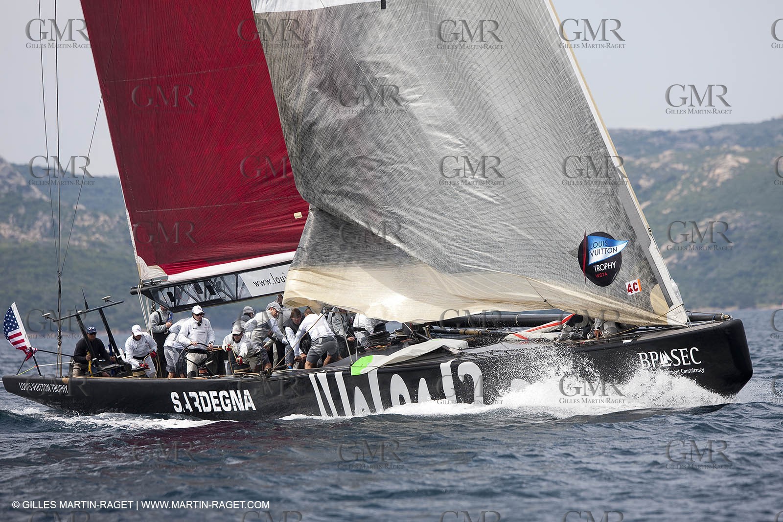 19 05 2010 - La Maddalena (ITA, Sardinia) Louis Vuitton Trophy - BMW ORACLE Racing - Training