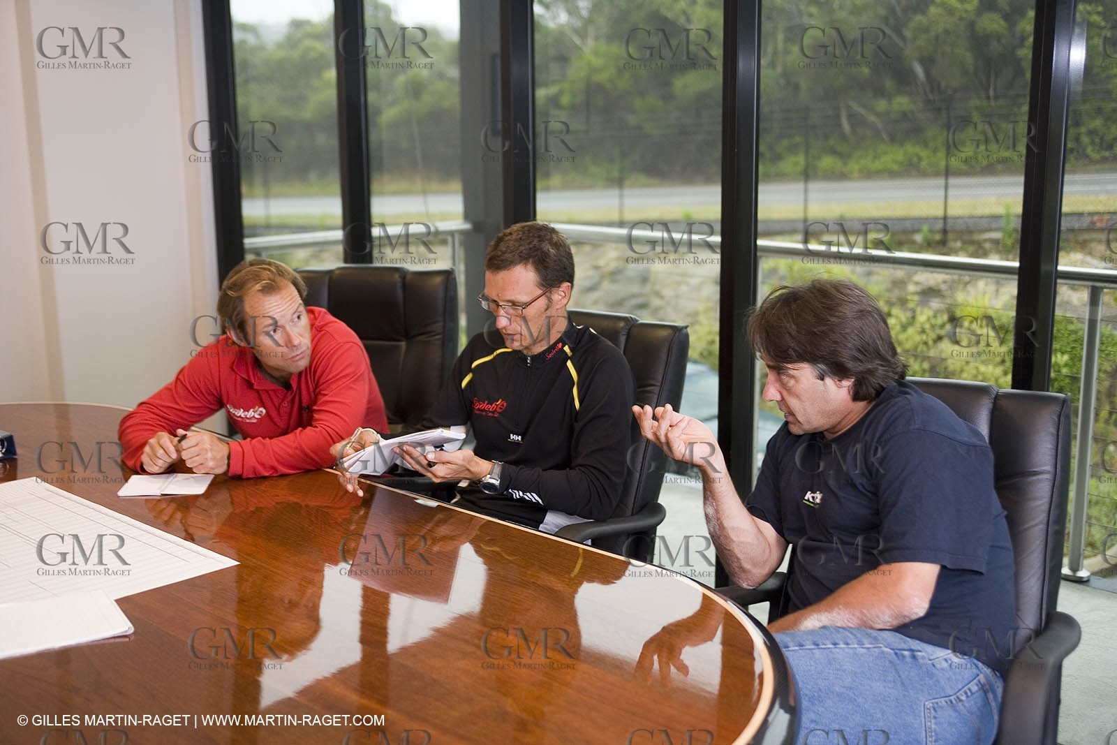 Sydney, Australia, Thomas Coville trimaran Sodebo building at Boat Speed