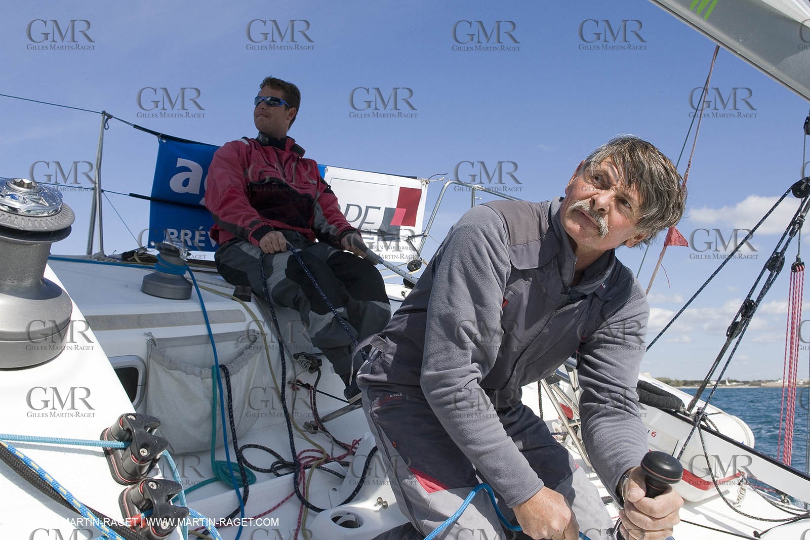 27 03 08- La Grande Motte- (FRA,34) Transat AG2R 2008- Jean-Paul Mouren- Laurent Pellecuer