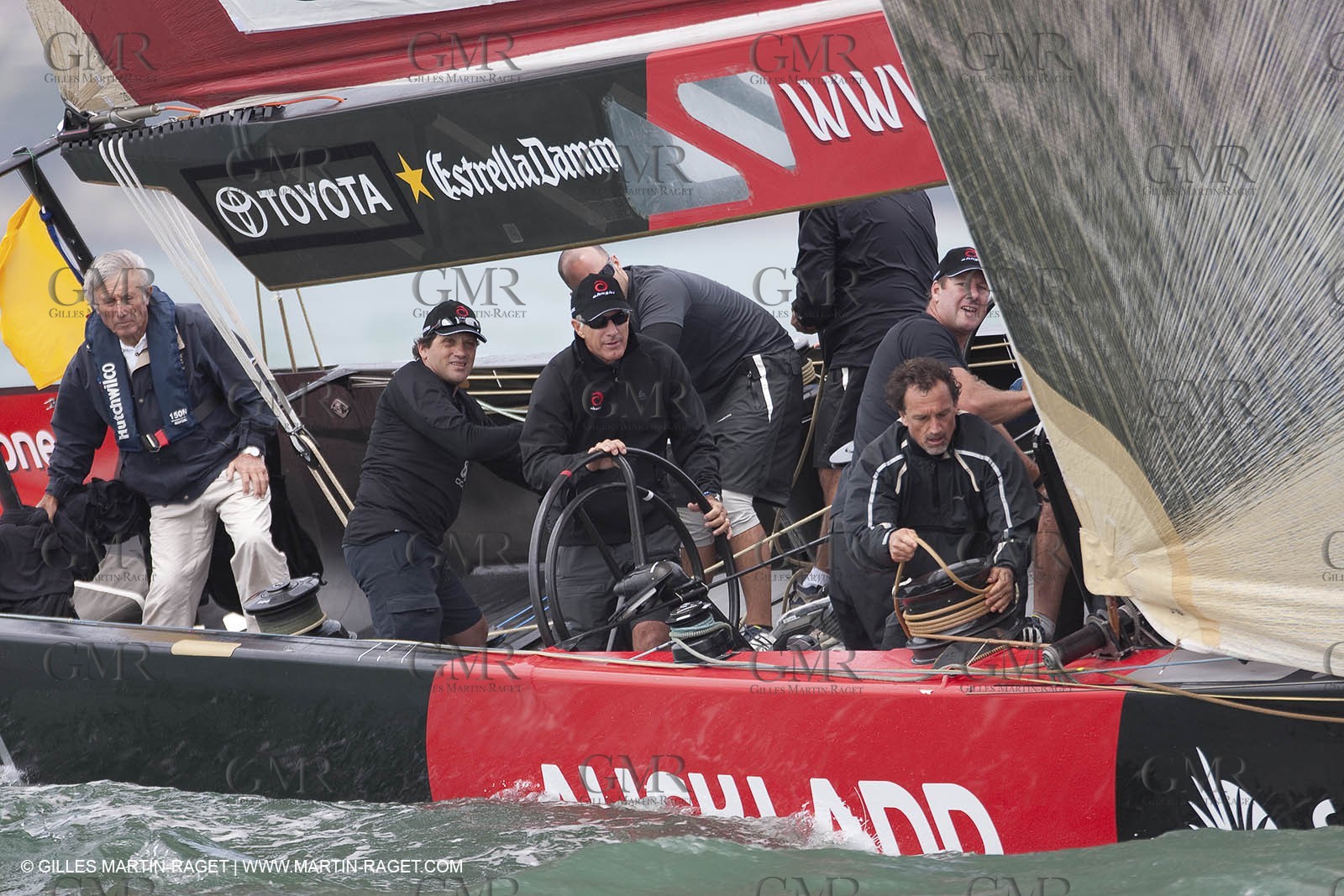 30 01 2009 - Auckland (NZL) -  Louis Vuitton Pacific Series -  Racing Day 1 - Alinghi Vs Greek Challenge