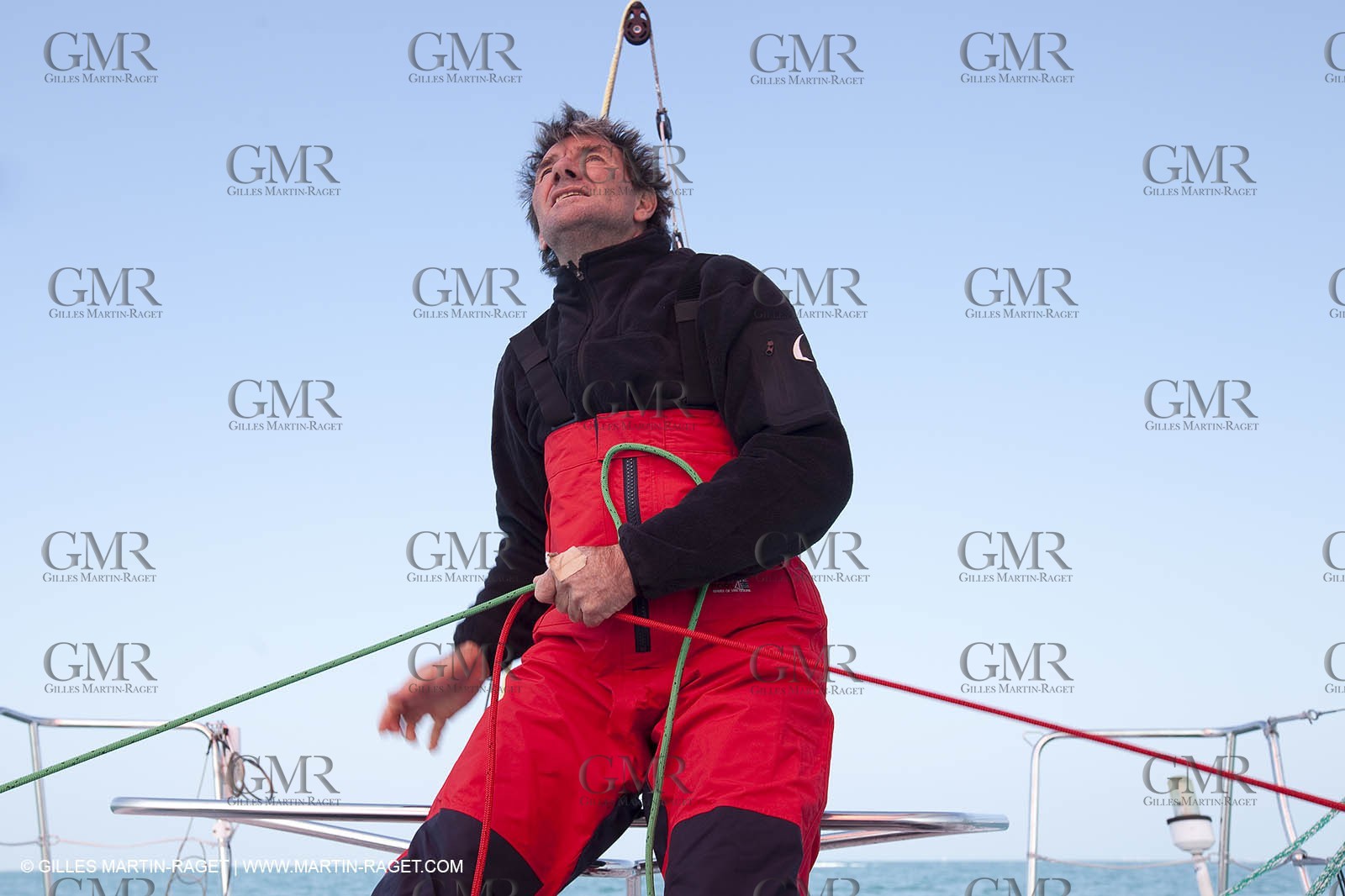 13 03 2010 -  La Grande Motte   Port Camargue (FRA) - Groupe Bel - Kito de Pavant   Sebastien Audigane training for Transat AG2R