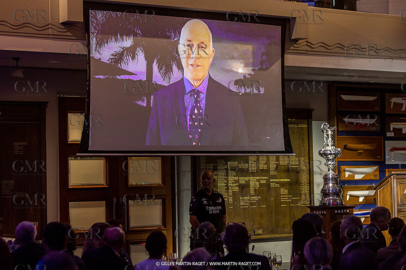 19 03 2021, Auckland (ZL), 36th America's Cup, America's Cup Hall of Fame, Peter J. Mongtgomery and Ed Baird induction at the Royal New Zealand Yacht Squadron, Ed Baird