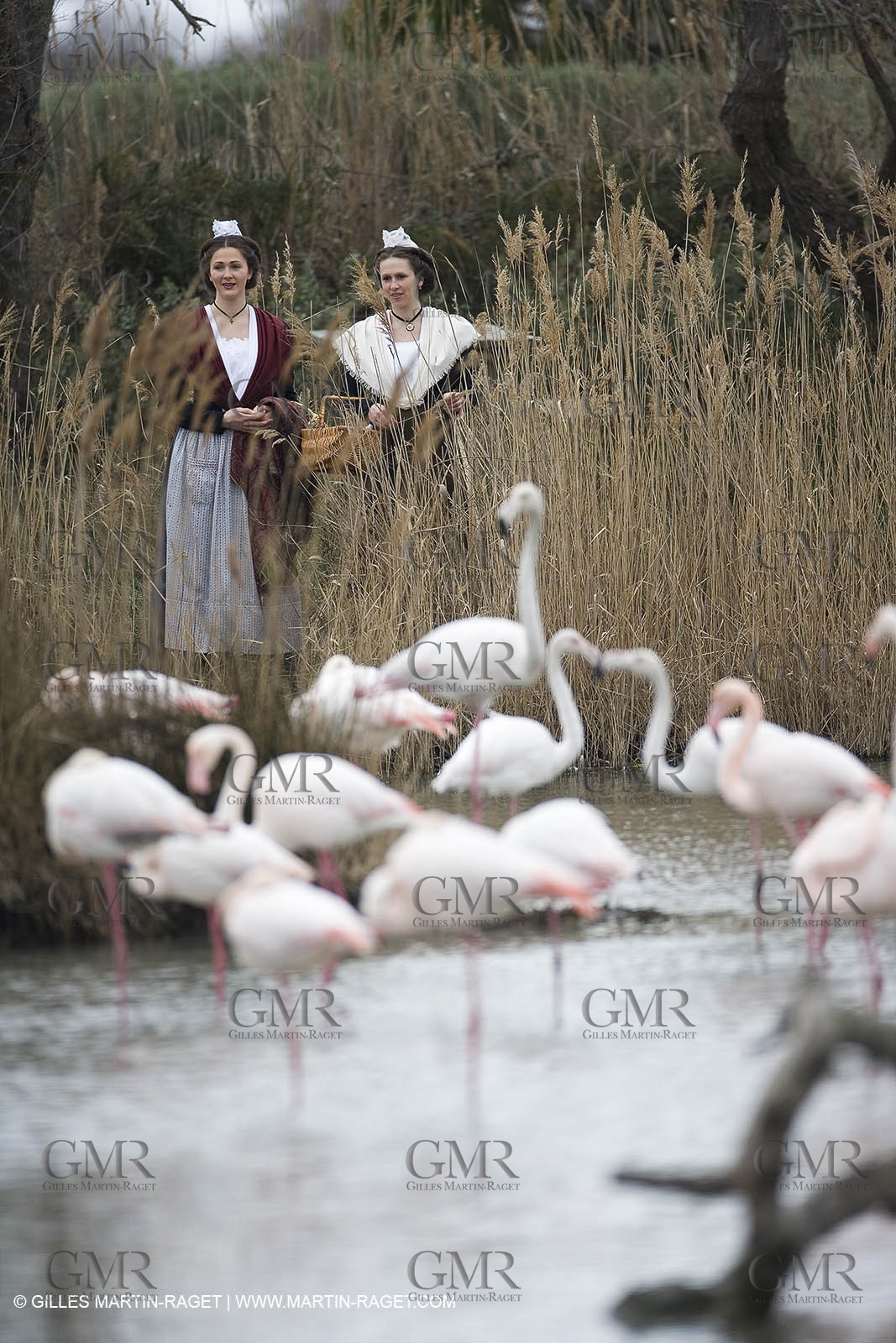 24 02 2007 - Saintes Maries of the Sea (FRA, 13) - Queen of Arles and her assistants in Camargue