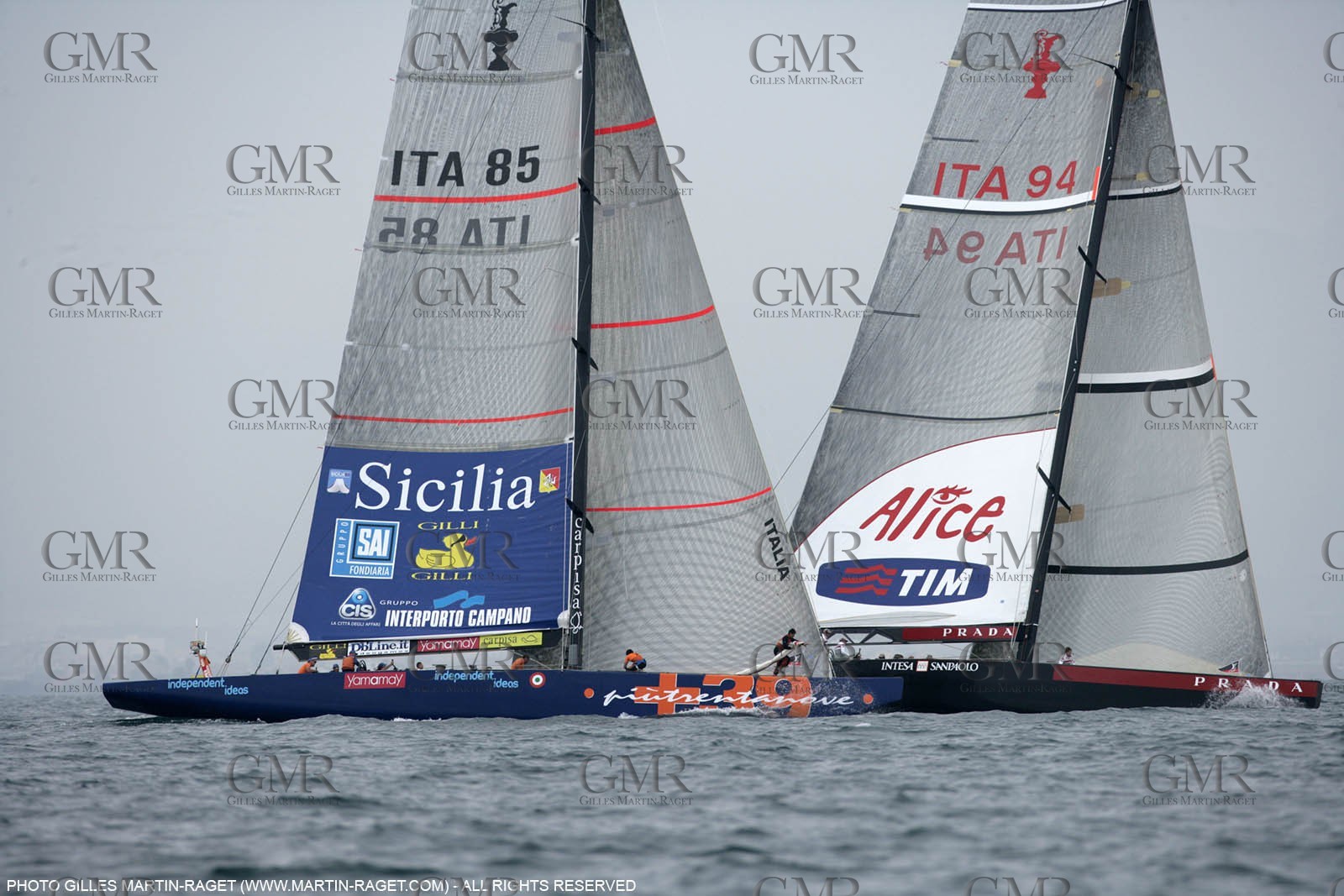 25 04 2007-Valencia (Spain)- 32nd America's Cup - Louis Vuitton Cup - RR1 - Day 10 - BMW ORACLE Racing