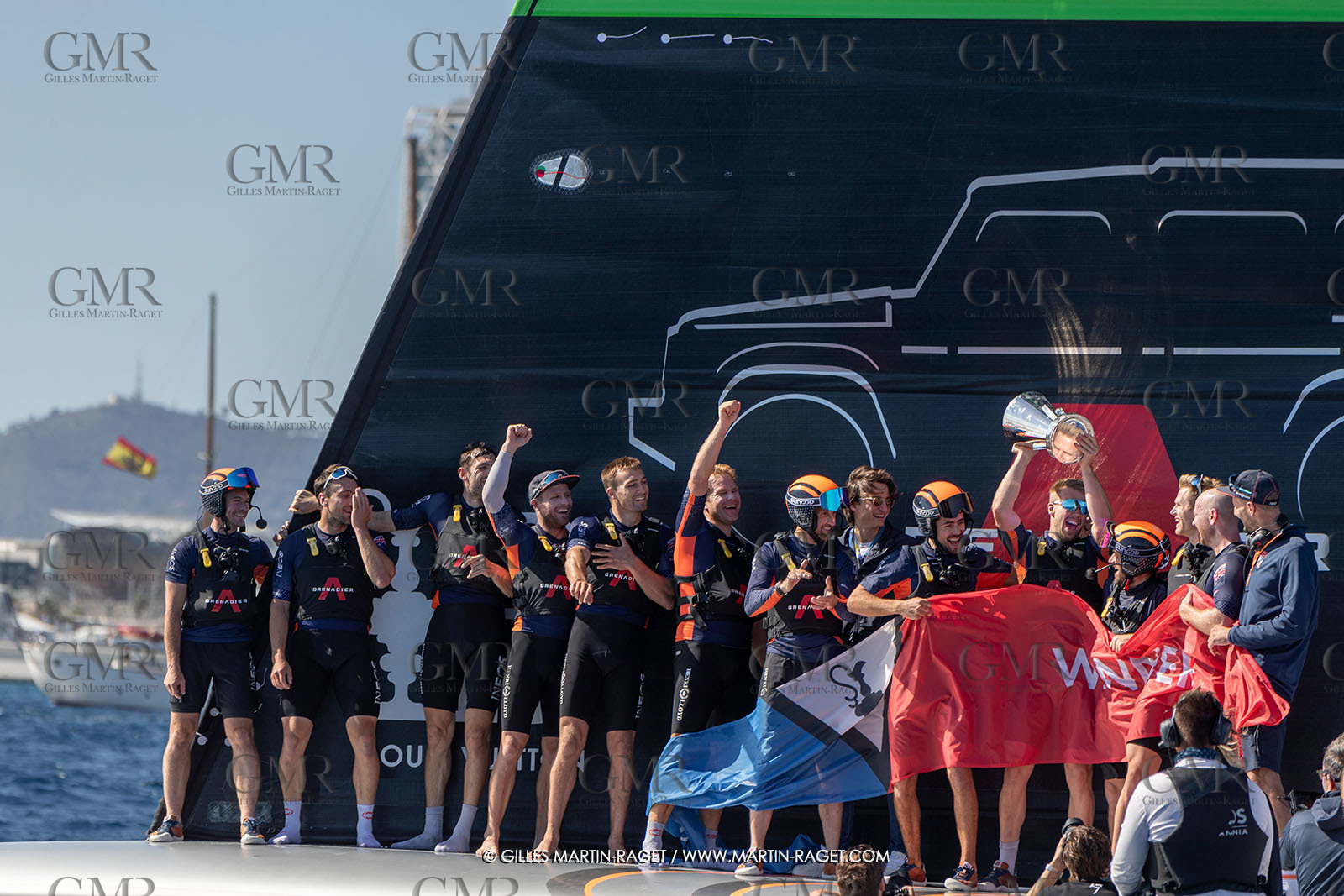 04 10 2024, Barcelona (ESP), 37th America's Cup, Louis Vuitton Cup Final, Race Day 7