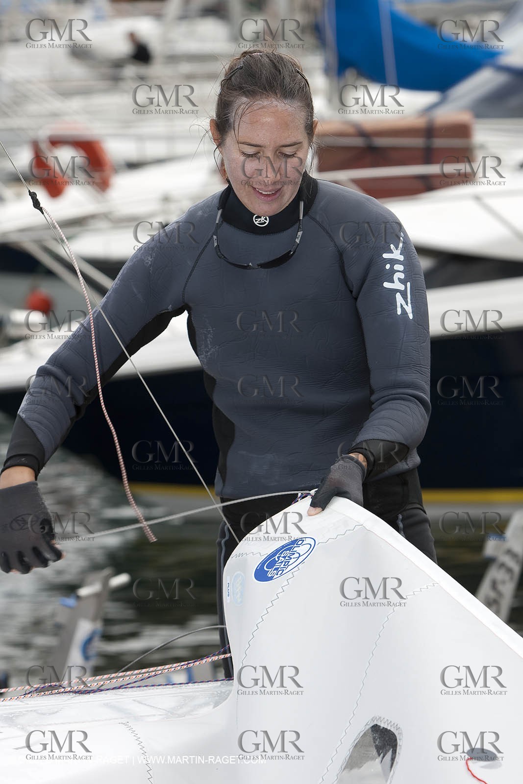 20 04 2010 - Hyères (FRA,83) - SOF 2010 - ZHIK Team - 470 fem -  Ingrid Petitjean - Nadège Douroux