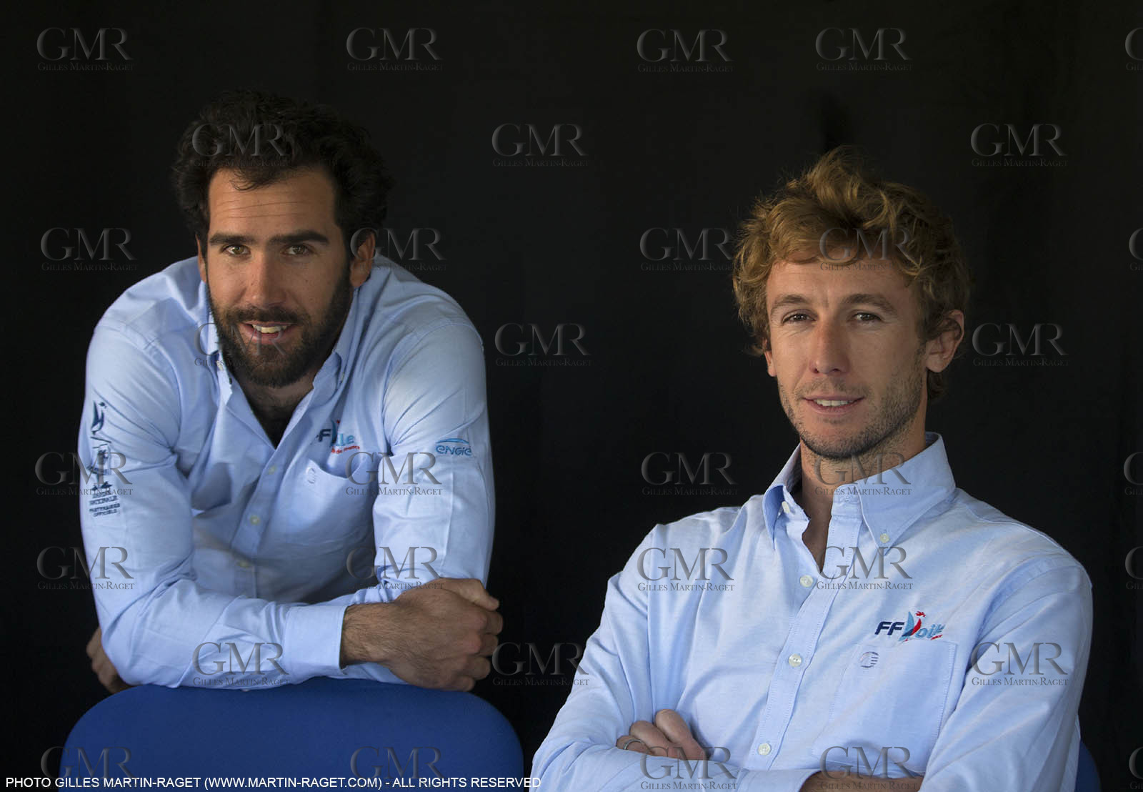 04 03 2016, Marseille (FRA,13), Olympic Sailing, 49er, french representatives Julien D'Ortoli (lright) - Noë Delpech (left)