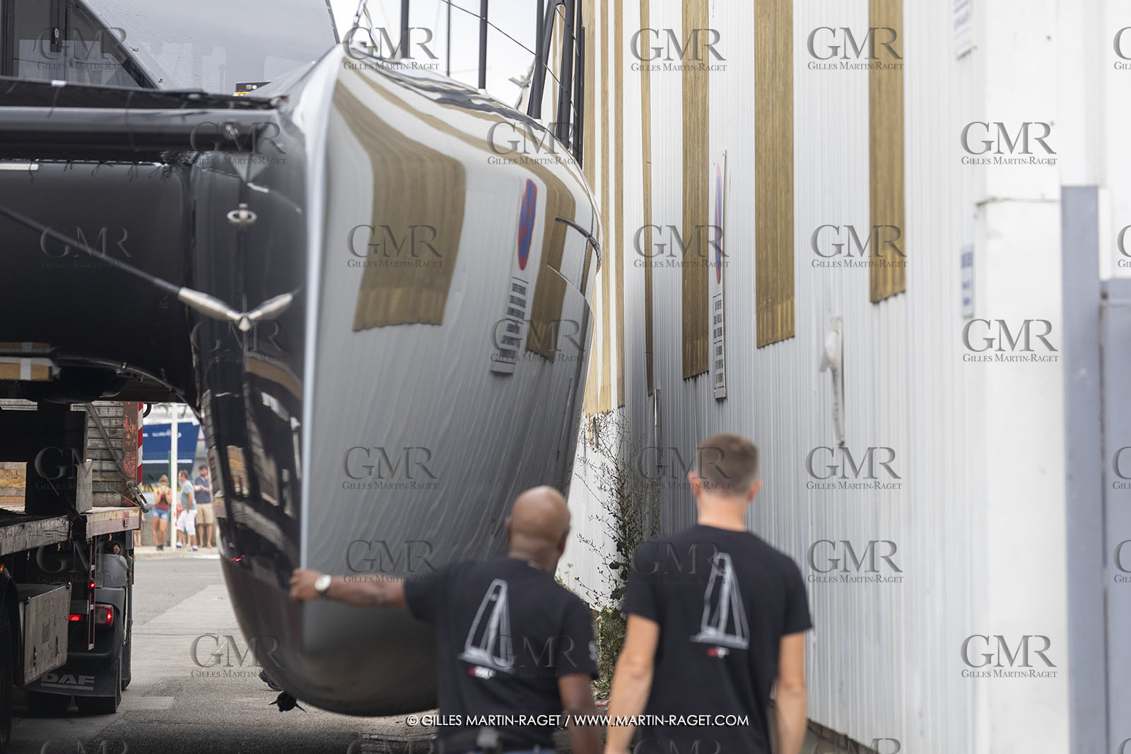 21 07 2020, La Grande Motte (FRA), Gunboat, Gunboat 68 SeaTilt out of the shed