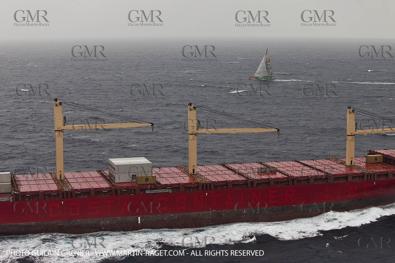 05 14 09 - Marseilles - Mediterranean Record - Groupama 3 - Franck Cammas - G Class - Start from Marseilles to Carthage (Tunisia)