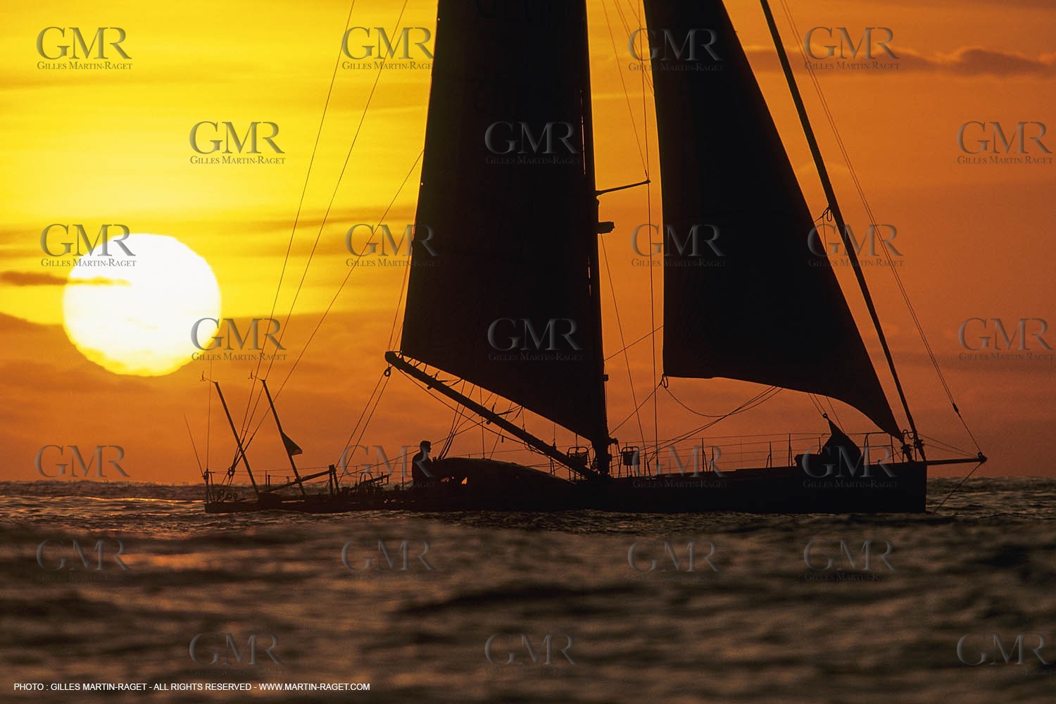 Imoca, Geodis, Christophe AUguin, Vendée Globe 1996-97, NY-San Francisco 1995