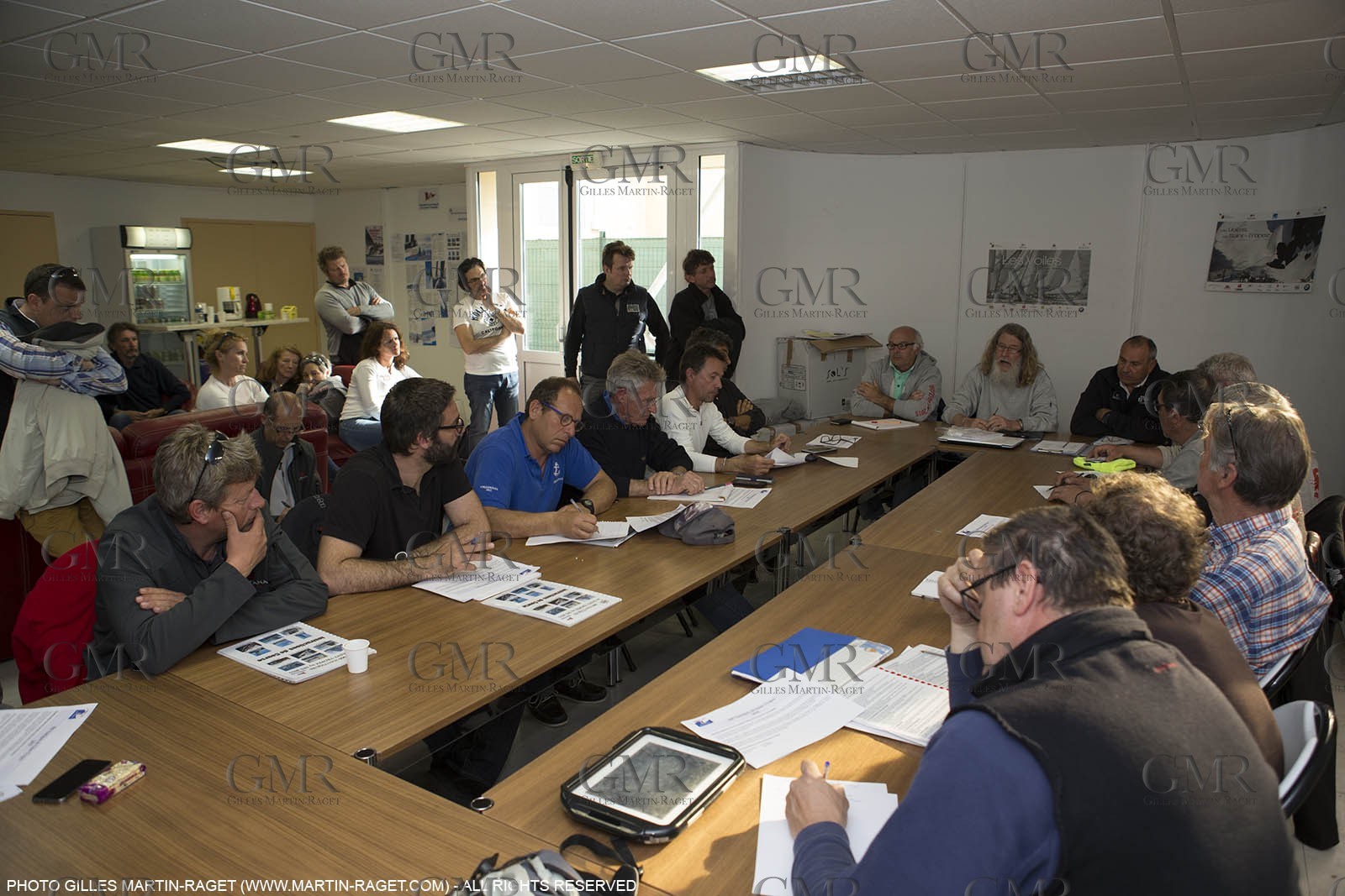 20 03 2015, Saint-Tropez (FRA,83) - 900 Nautiques by SFS, 1 day before start, Skippers briefing