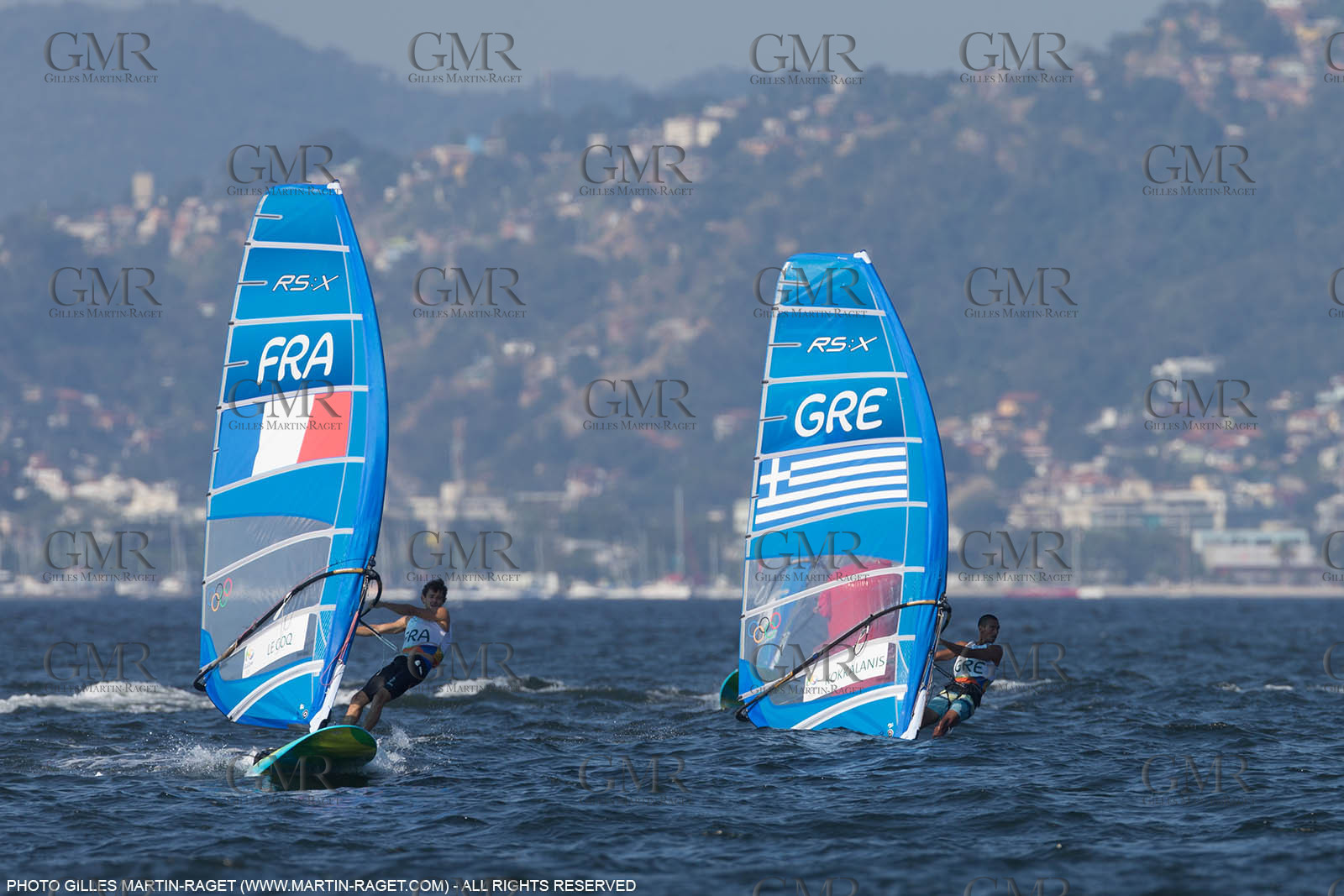 14 08 2016, Rio de Janeiro (BRA), 2016 Olympic Games, Sailing, RSX Men Medal race, Pierre Le Coq (FRA), bronze medalist