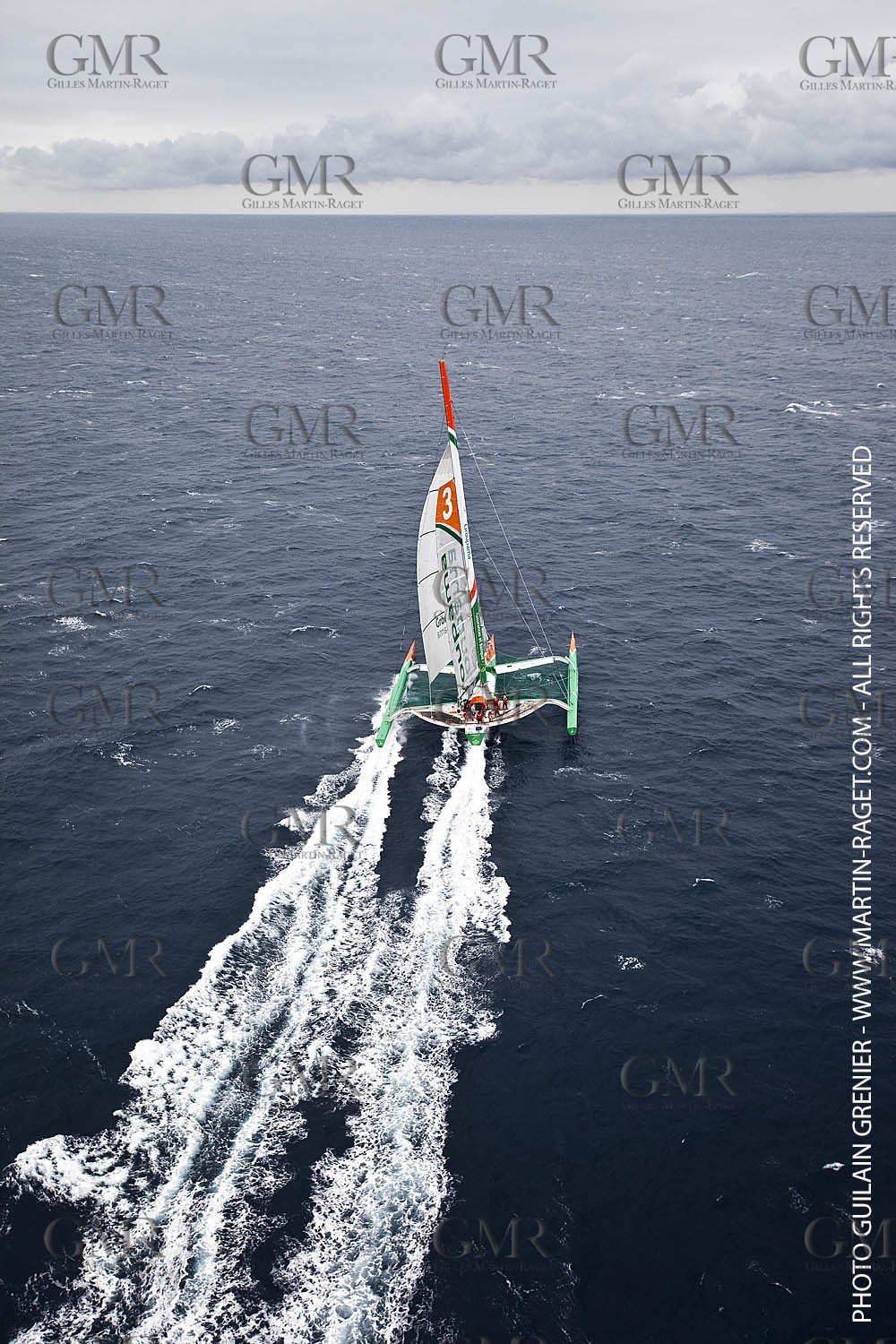 05 14 09 - Marseilles - Mediterranean Record - Groupama 3 - Franck Cammas - G Class - Start from Marseilles to Carthage (Tunisia)