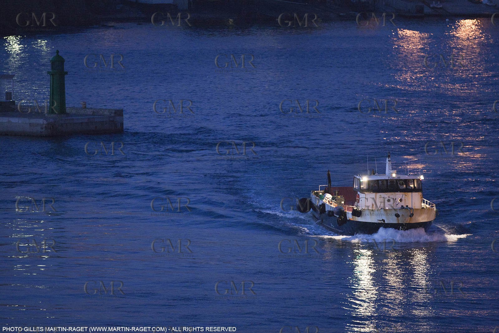 17 02 2012 - Marseille (FRA,13) - Arrival in Marseille harbour onboard ferry Piana (La Meridionale Corp.)