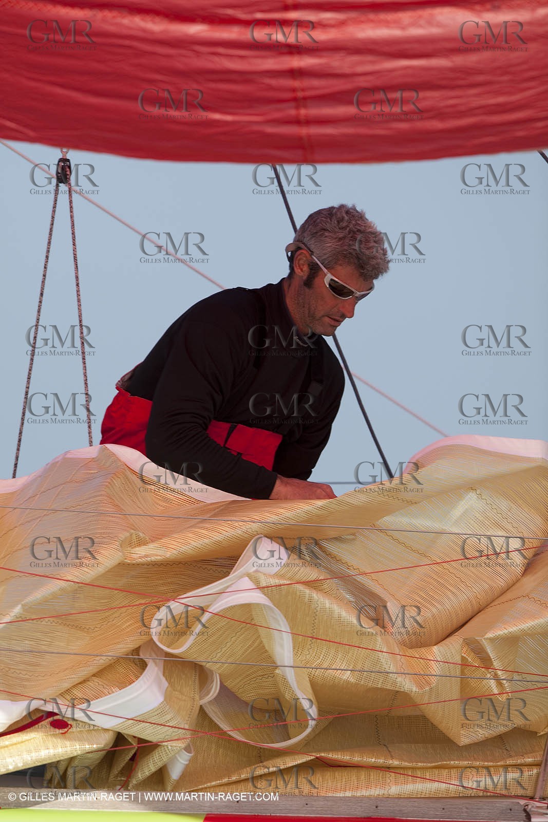 13 03 2010 - La Grande Motte   Port Camargue (FRA) - Groupe Bel - Entraînement Kito de Pavant   Sébastien Audigane en vue de la Transat AG2R 2010