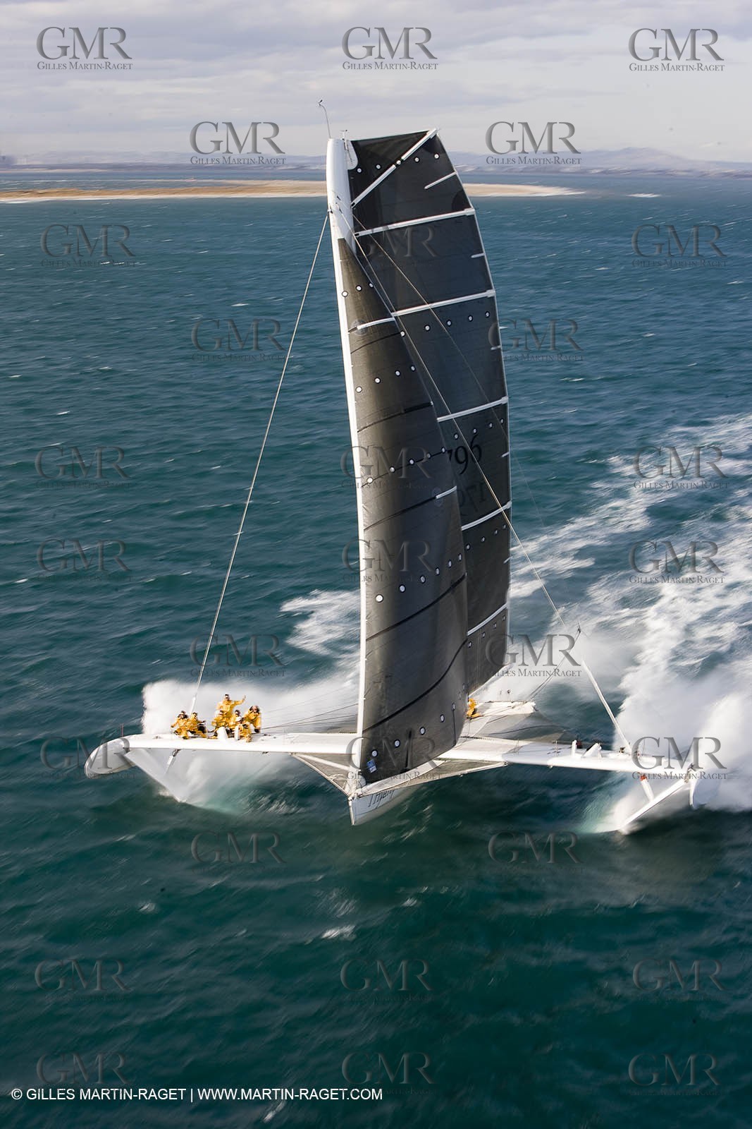 03 10 2008 - Fos   mer (FRA, 13) - L'Hydroptère - Tentative de record de vitesse